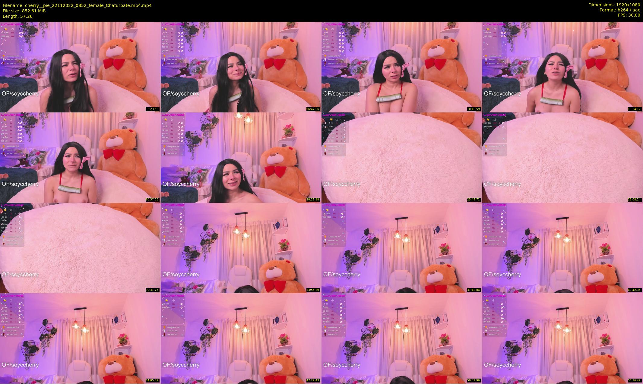 cherry__pie — 58 minute Chaturbate female cam show recording, 1080p, Nov 22, 2022