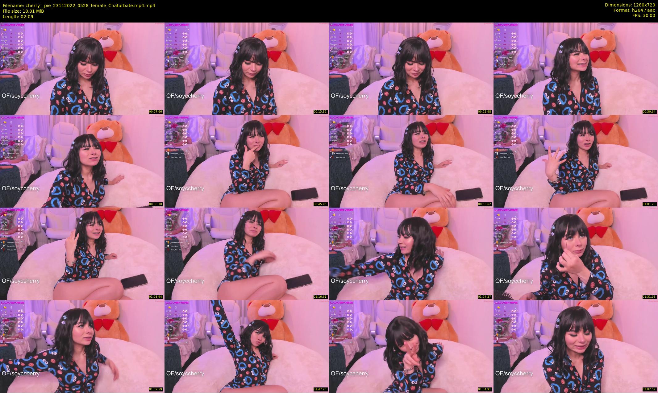 cherry__pie — 3 minute Chaturbate female cam show recording, 720p, Nov 23, 2022