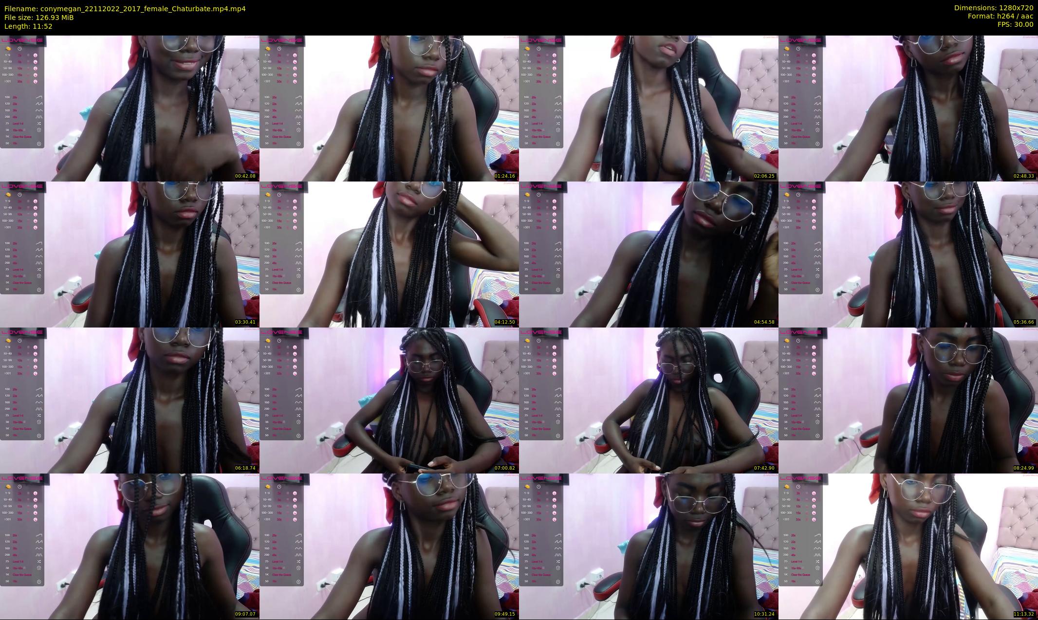 conymegan — 12 minute Chaturbate female cam show recording, 720p, Nov 22, 2022