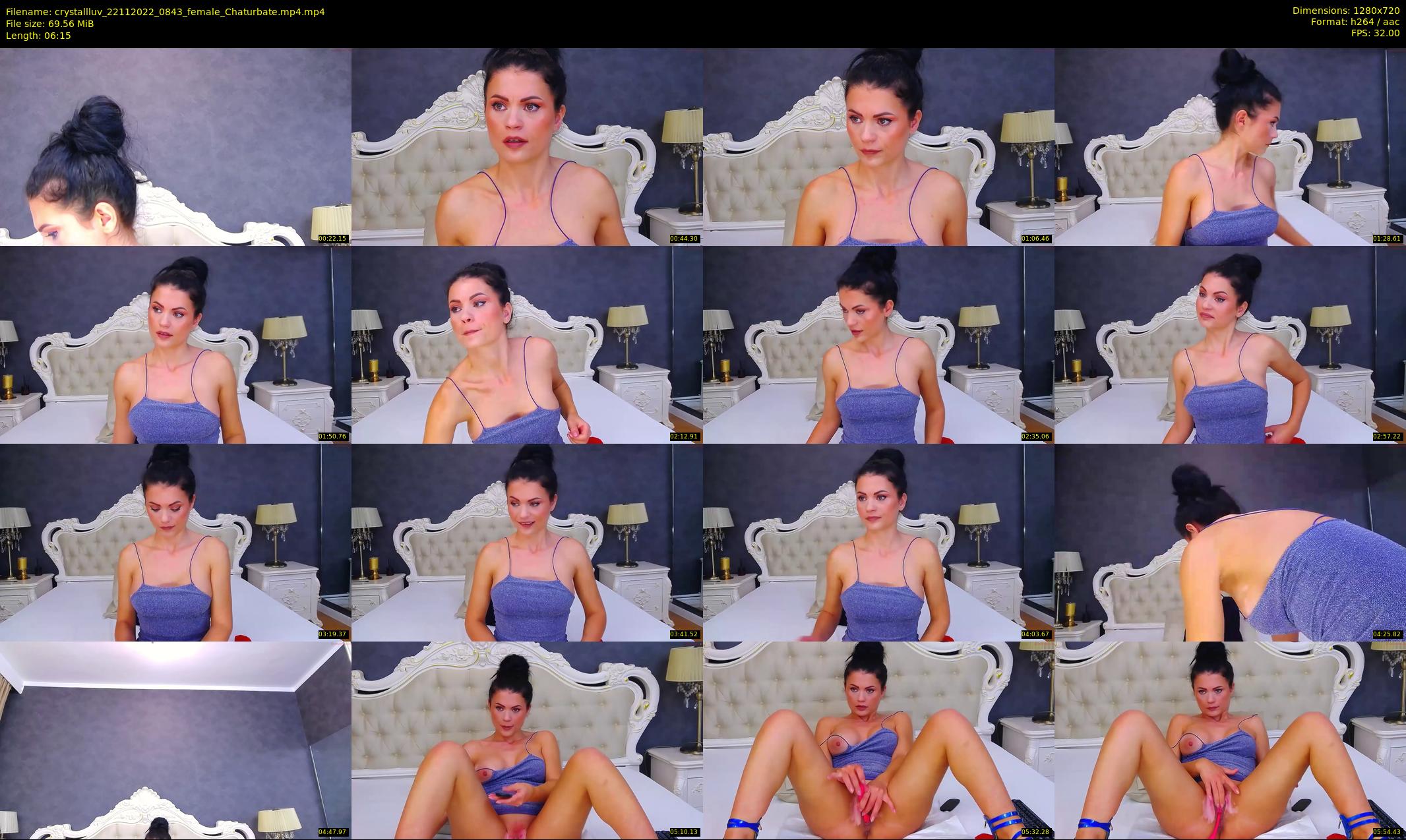 crystallluv — 7 minute Chaturbate female cam show recording, 720p, Nov 22, 2022