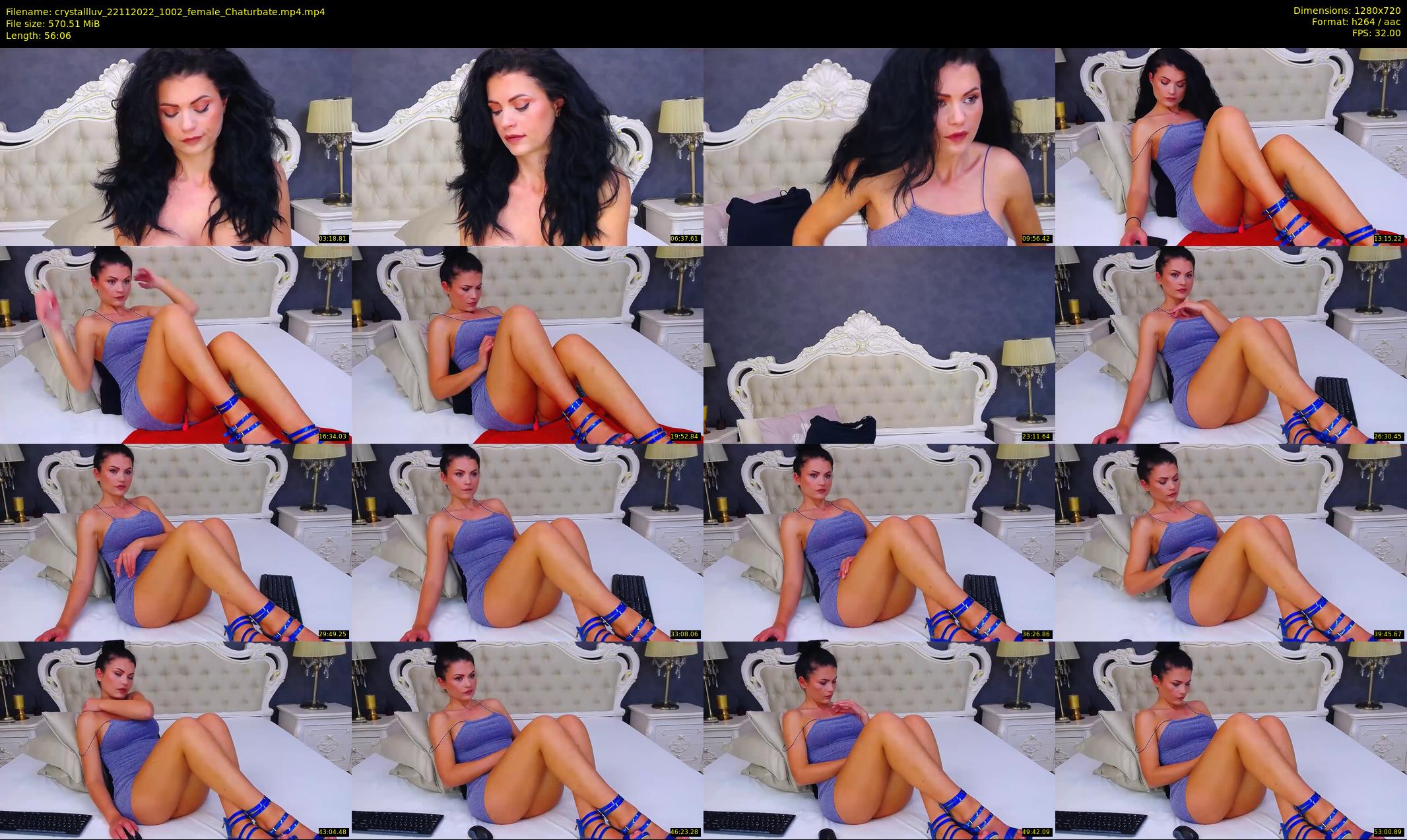 crystallluv — 57 minute Chaturbate female cam show recording, 720p, Nov 22, 2022
