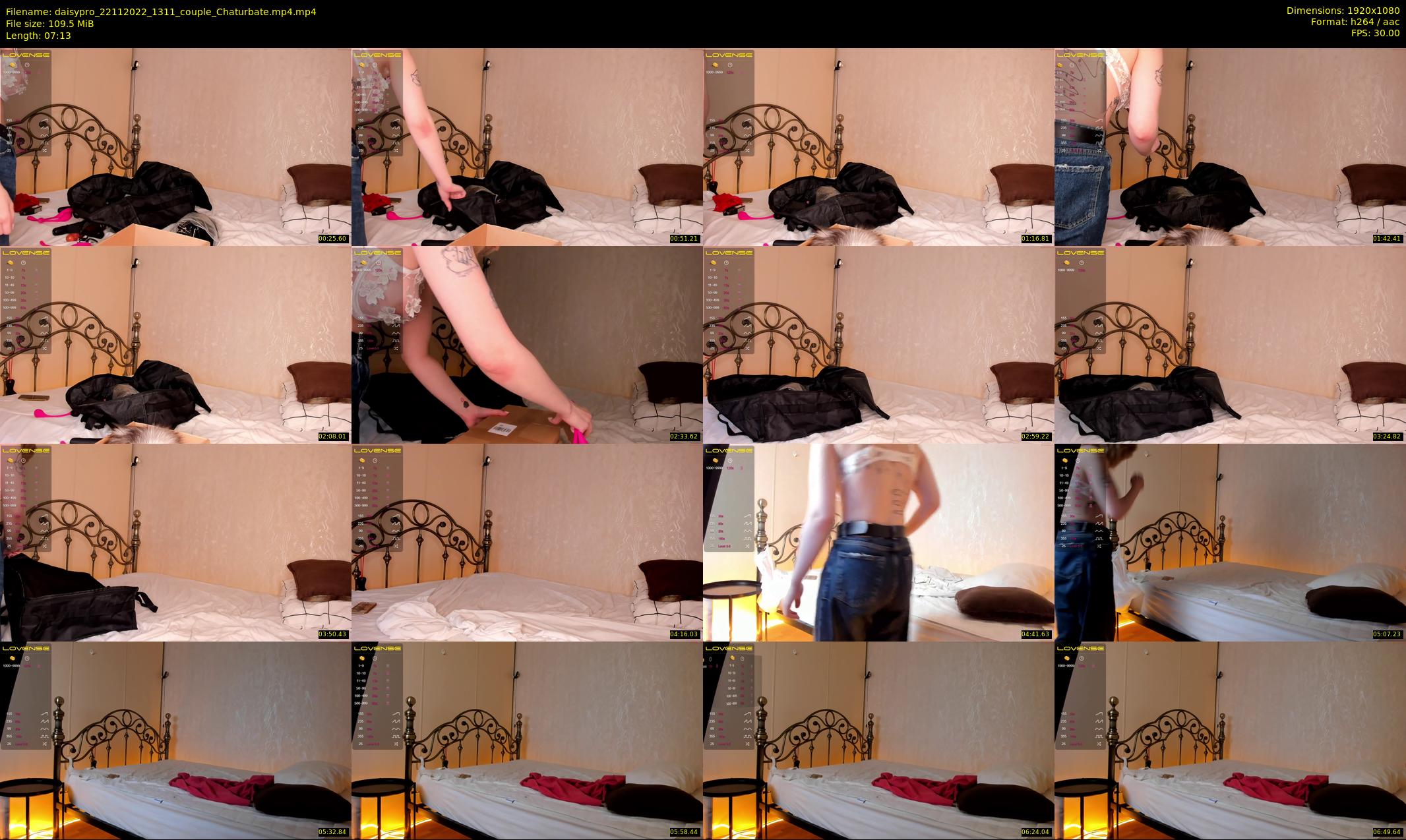 daisypro — 8 minute Chaturbate couple cam show recording, 1080p, Nov 22, 2022