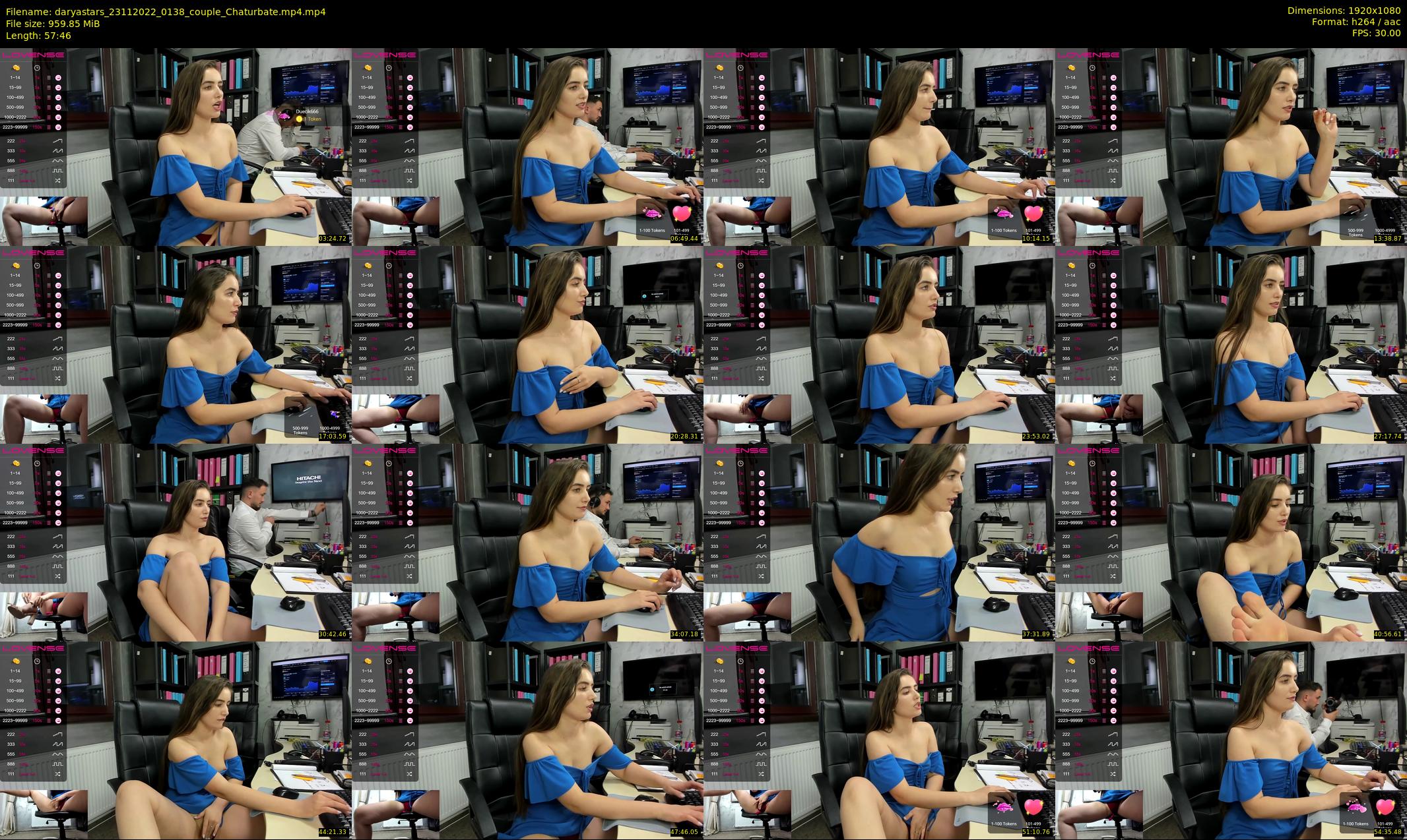 daryastars — 58 minute Chaturbate couple cam show recording, 1080p, Nov 23, 2022