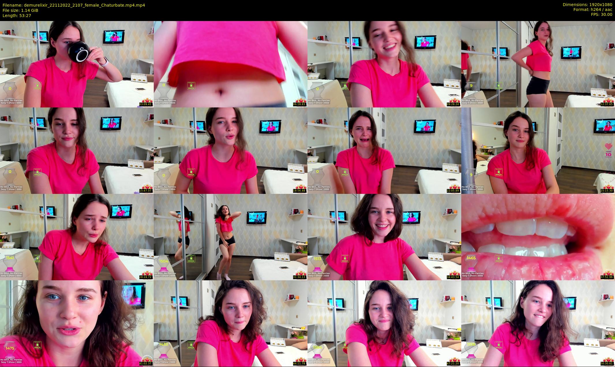 demurelixir — 54 minute Chaturbate female cam show recording, 1080p, Nov 22, 2022