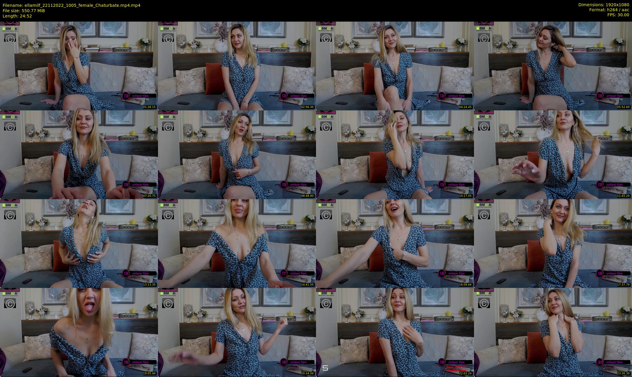 ellamilf — 25 minute Chaturbate female cam show recording, 1080p, Nov 22, 2022