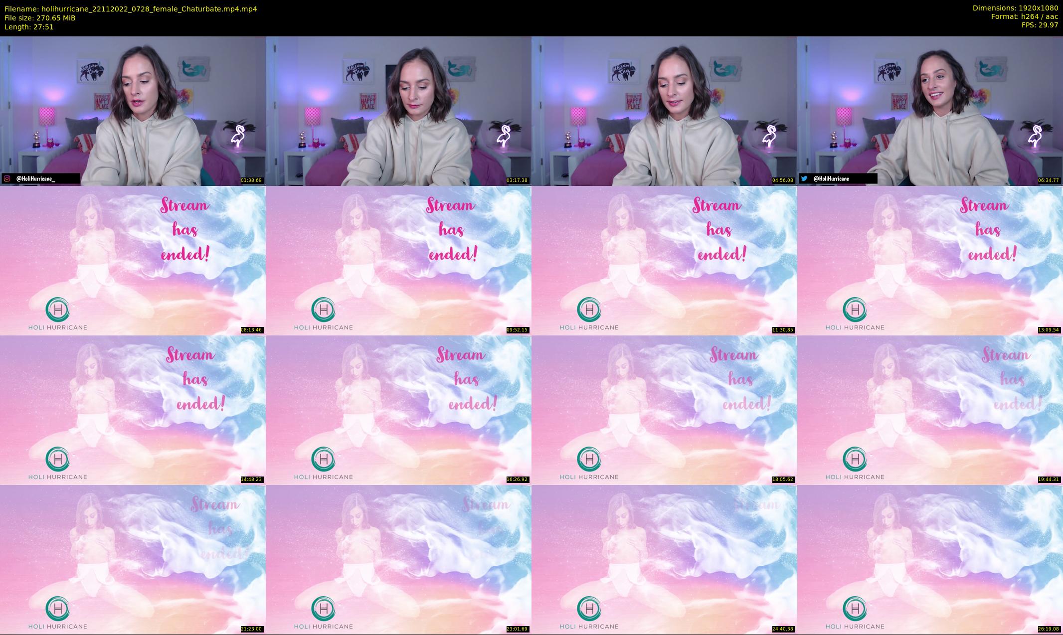 holihurricane — 28 minute Chaturbate female cam show recording, 1080p, Nov 22, 2022