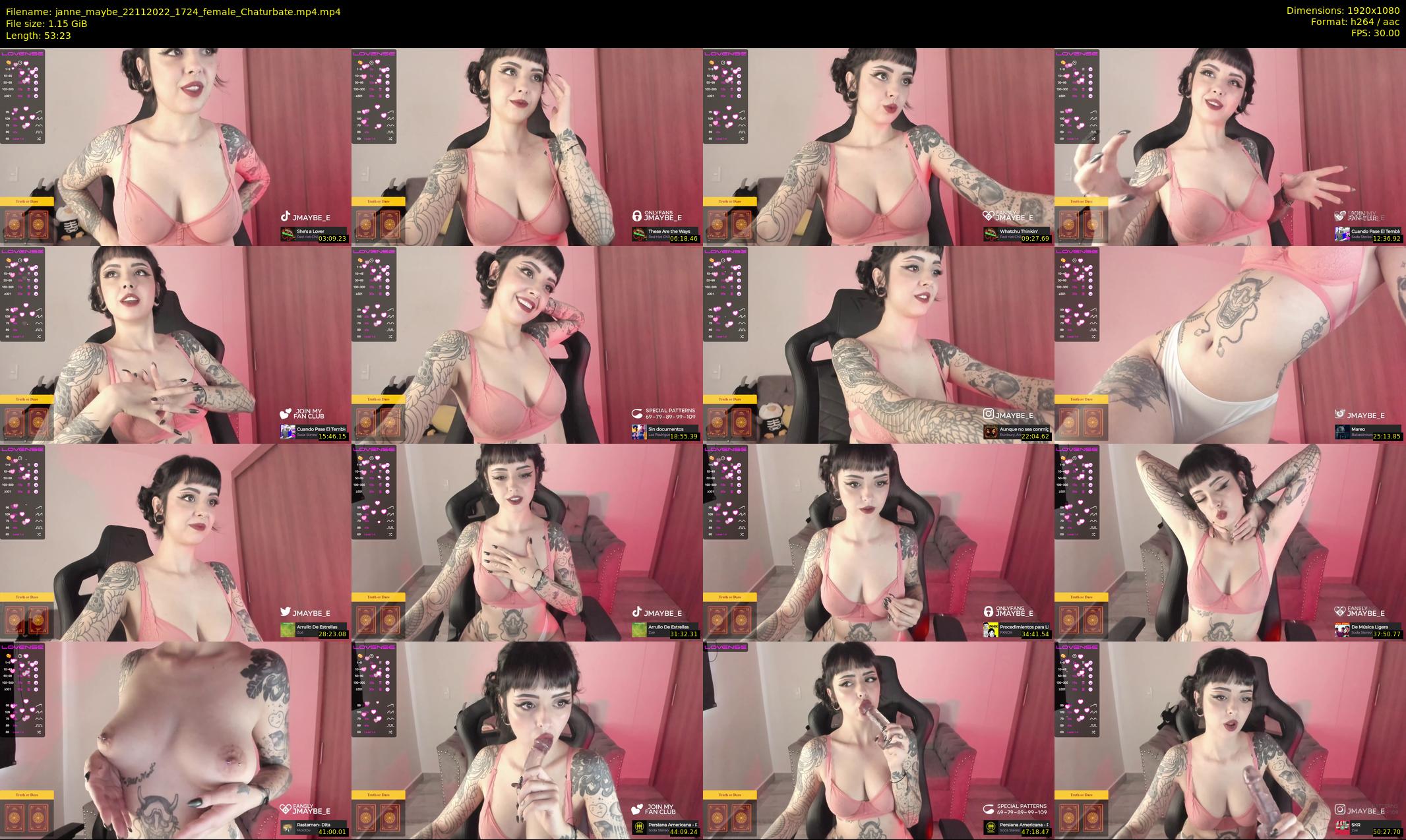 janne_maybe — 54 minute Chaturbate female cam show recording, 1080p, Nov 22, 2022