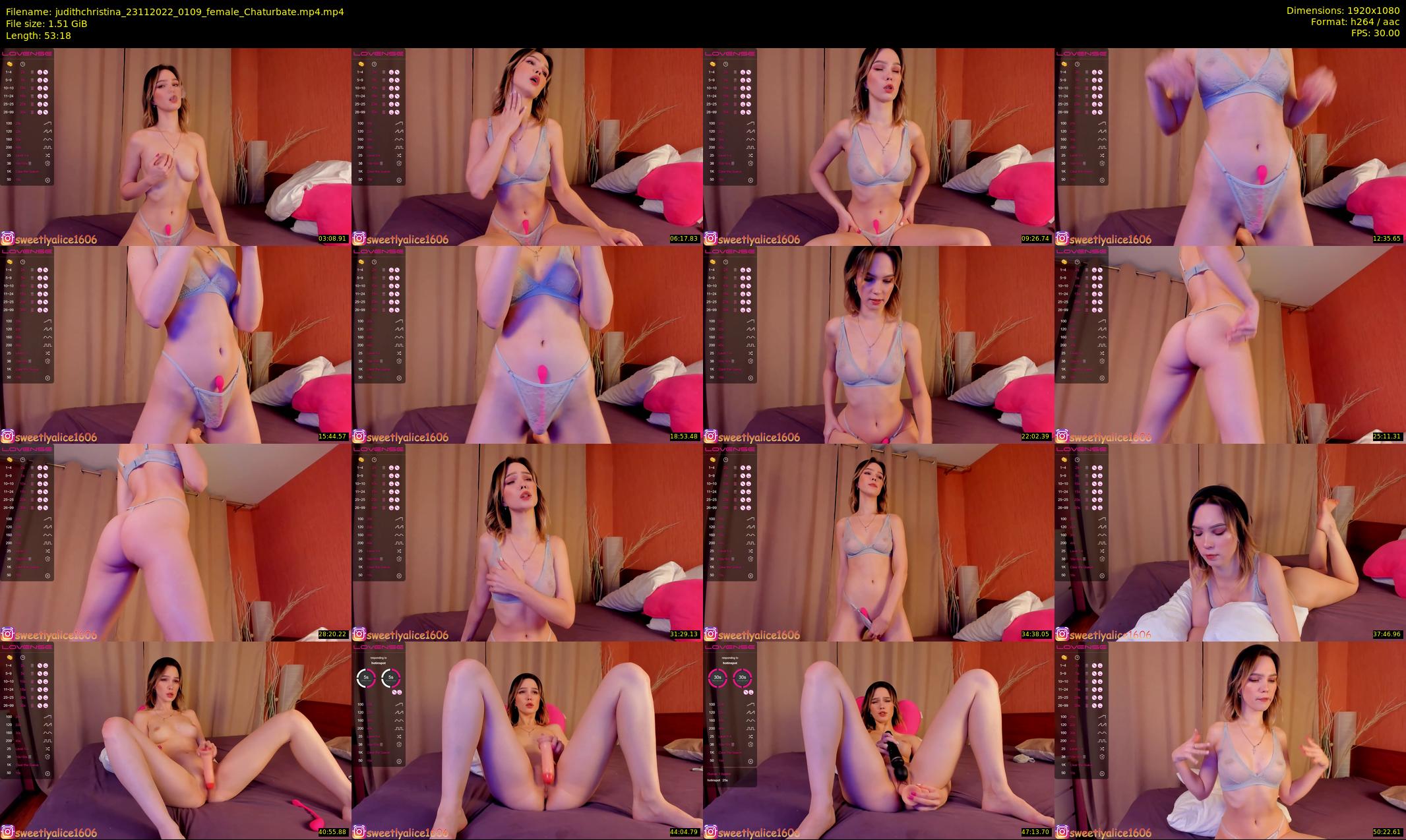 judithchristina — 54 minute Chaturbate female cam show recording, 1080p, Nov 23, 2022
