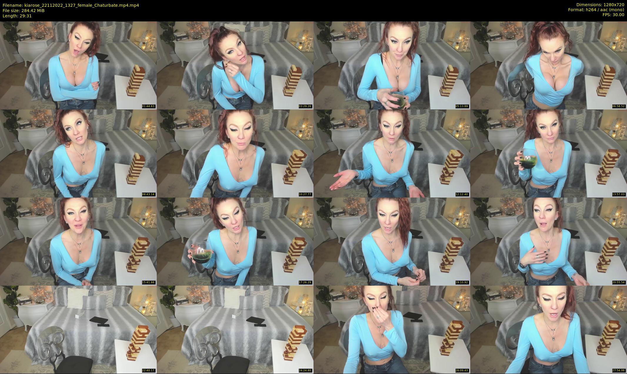 kiarose — 30 minute Chaturbate female cam show recording, 720p, Nov 22, 2022