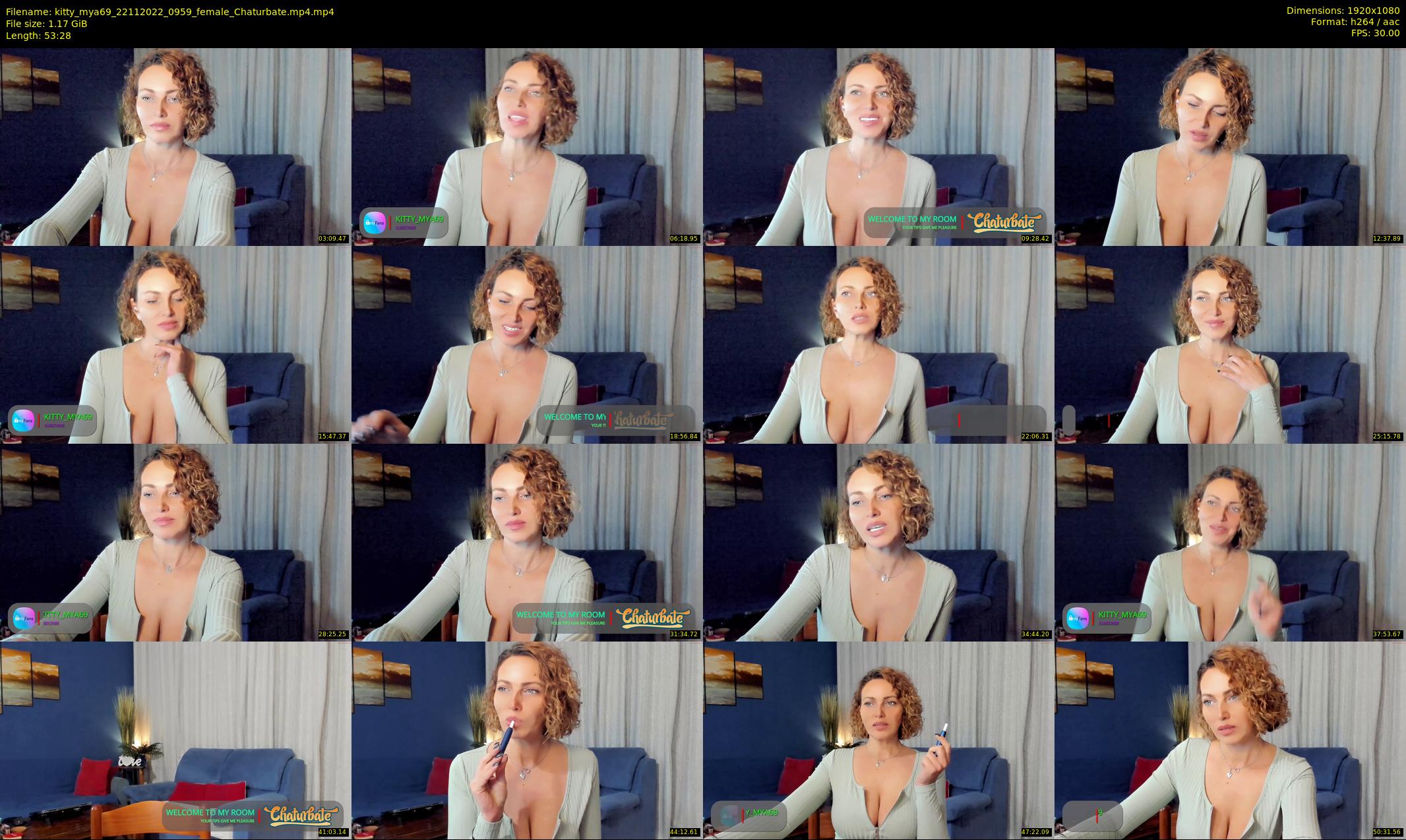kitty_mya69 — 54 minute Chaturbate female cam show recording, 1080p, Nov 22, 2022