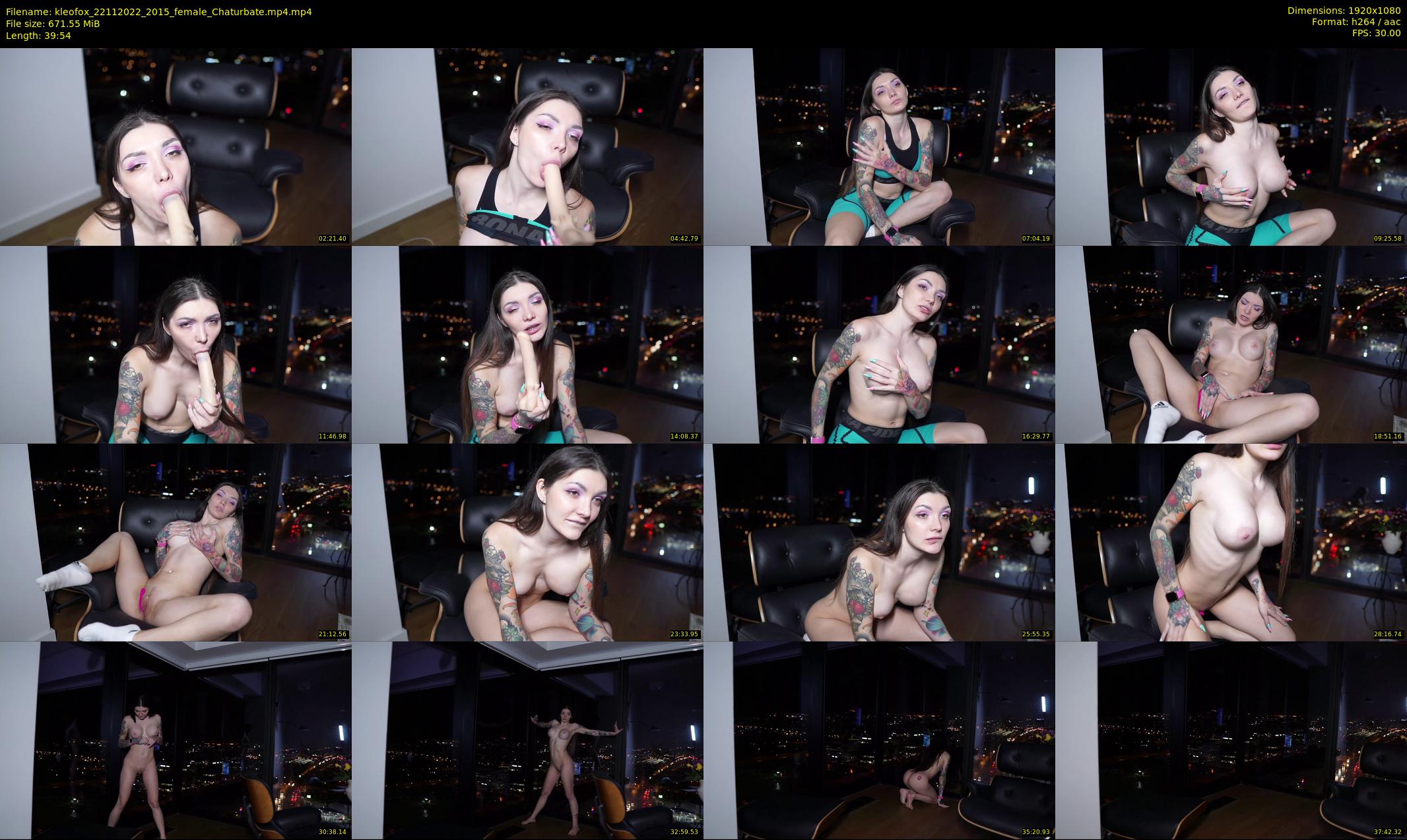 kleofox — 40 minute Chaturbate female cam show recording, 1080p, Nov 22, 2022