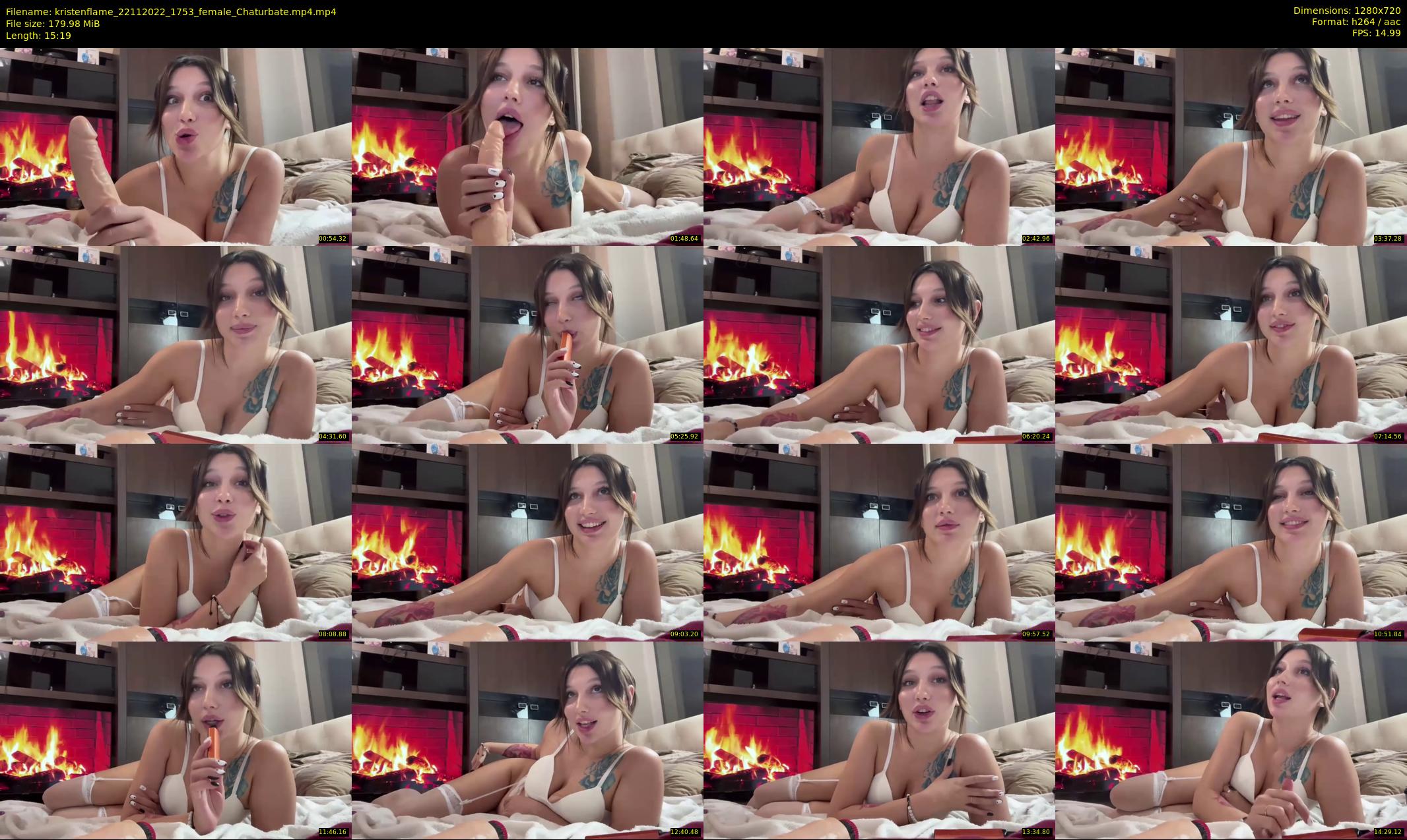 kristenflame — 16 minute Chaturbate couple cam show recording, 720p, Nov 22, 2022