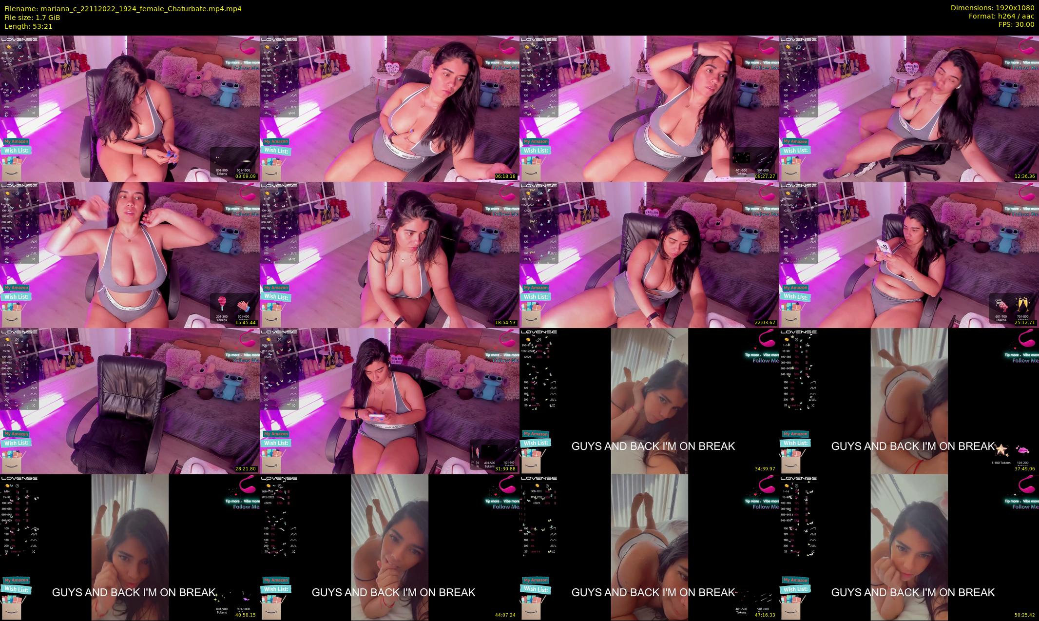 mariana_c — 54 minute Chaturbate female cam show recording, 1080p, Nov 22, 2022