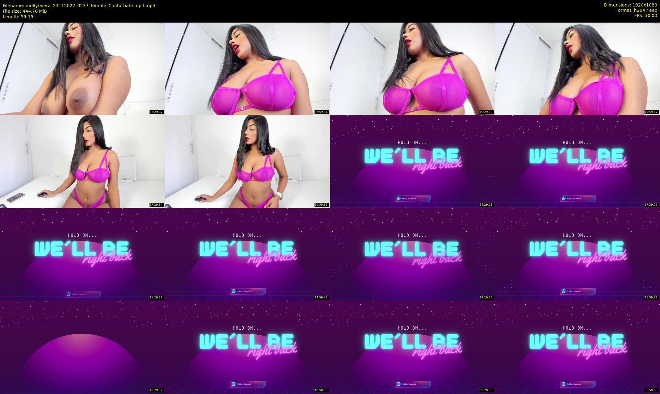 mollyrivera — 60 minute Chaturbate female cam show recording, 1080p, Nov 23, 2022