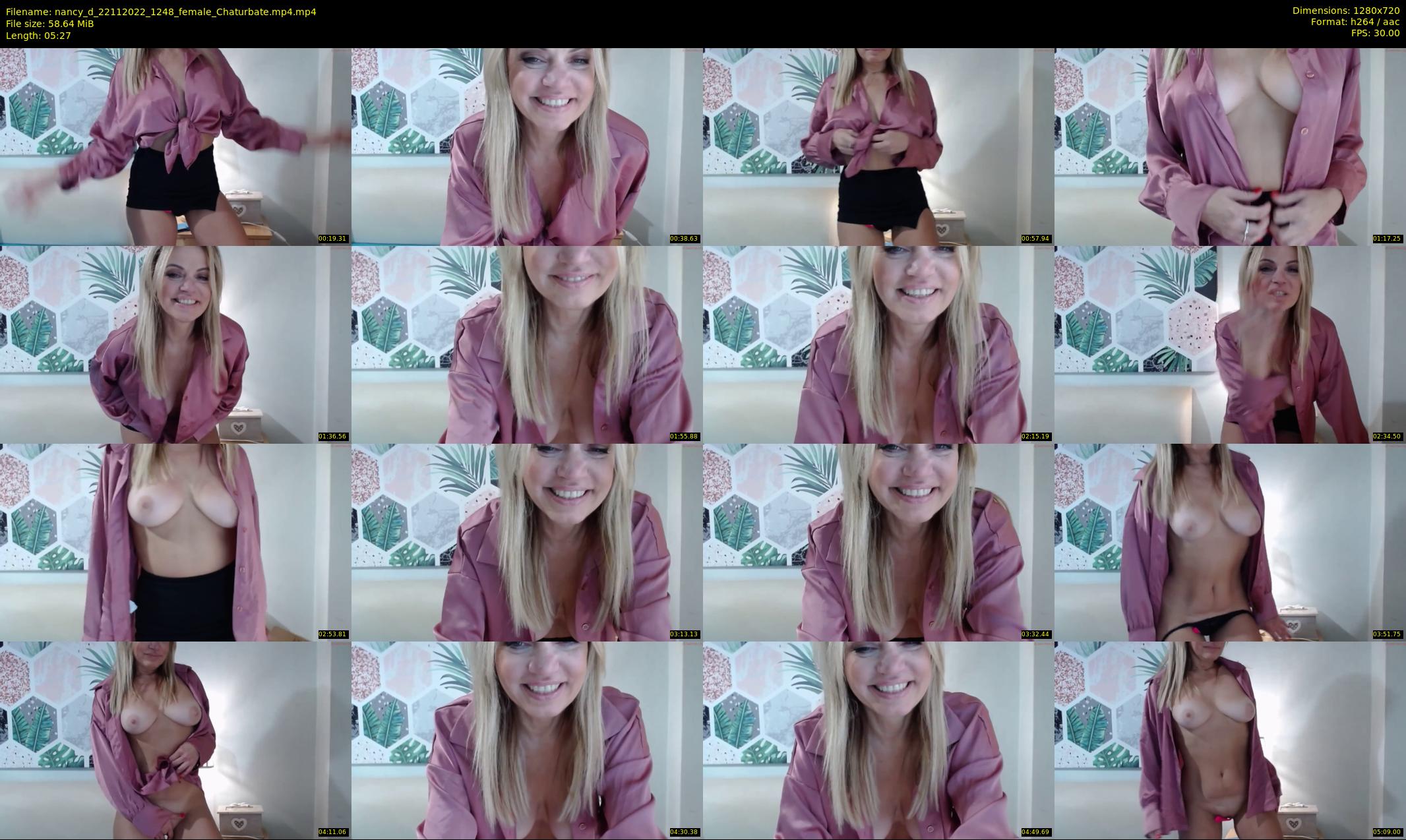 nancy_d — 6 minute Chaturbate female cam show recording, 720p, Nov 22, 2022
