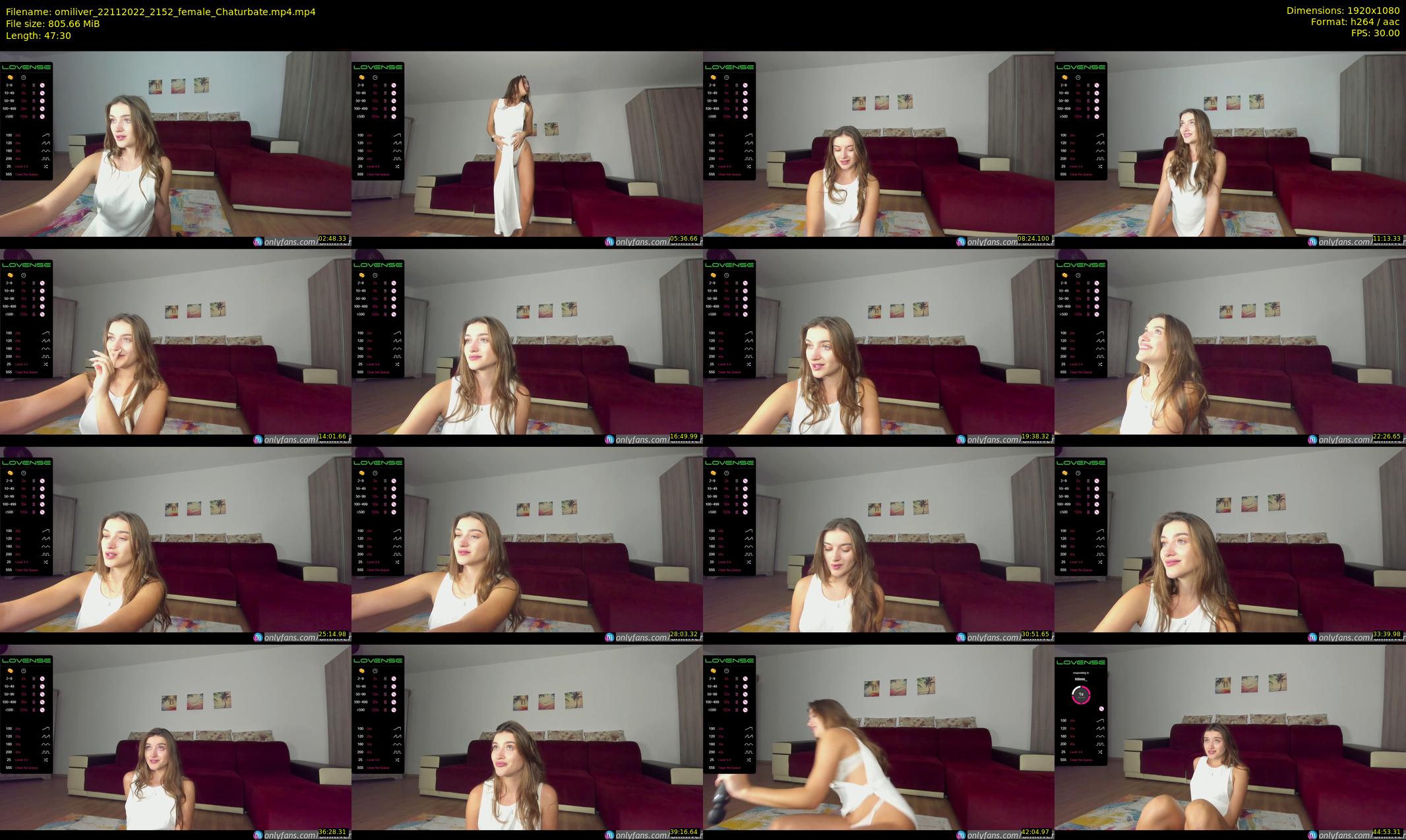omiliver — 48 minute Chaturbate female cam show recording, 1080p, Nov 22, 2022