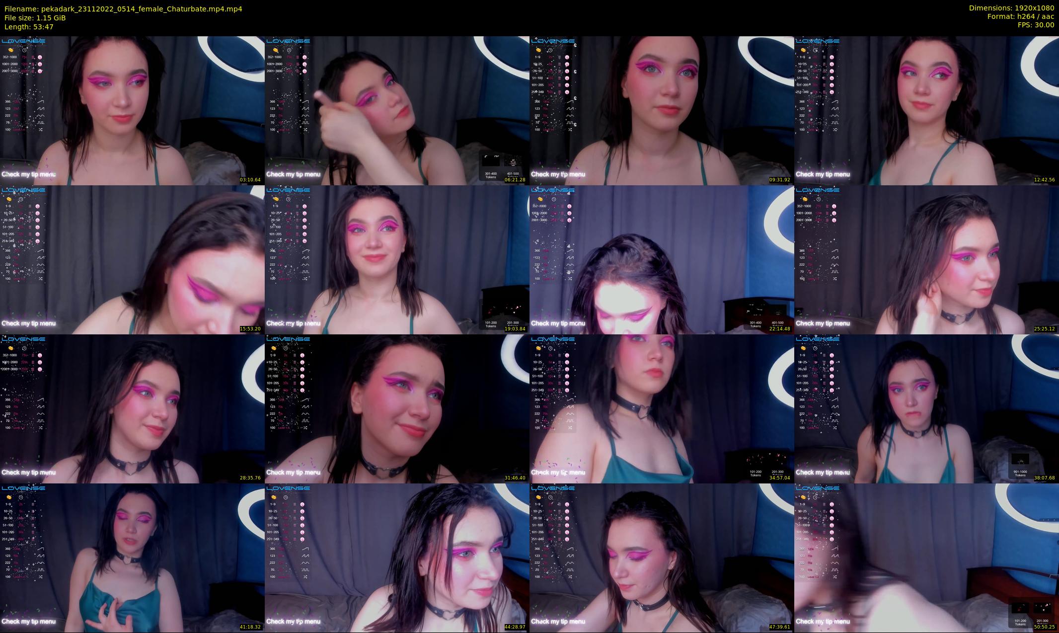 pekadark — 54 minute Chaturbate female cam show recording, 1080p, Nov 23, 2022