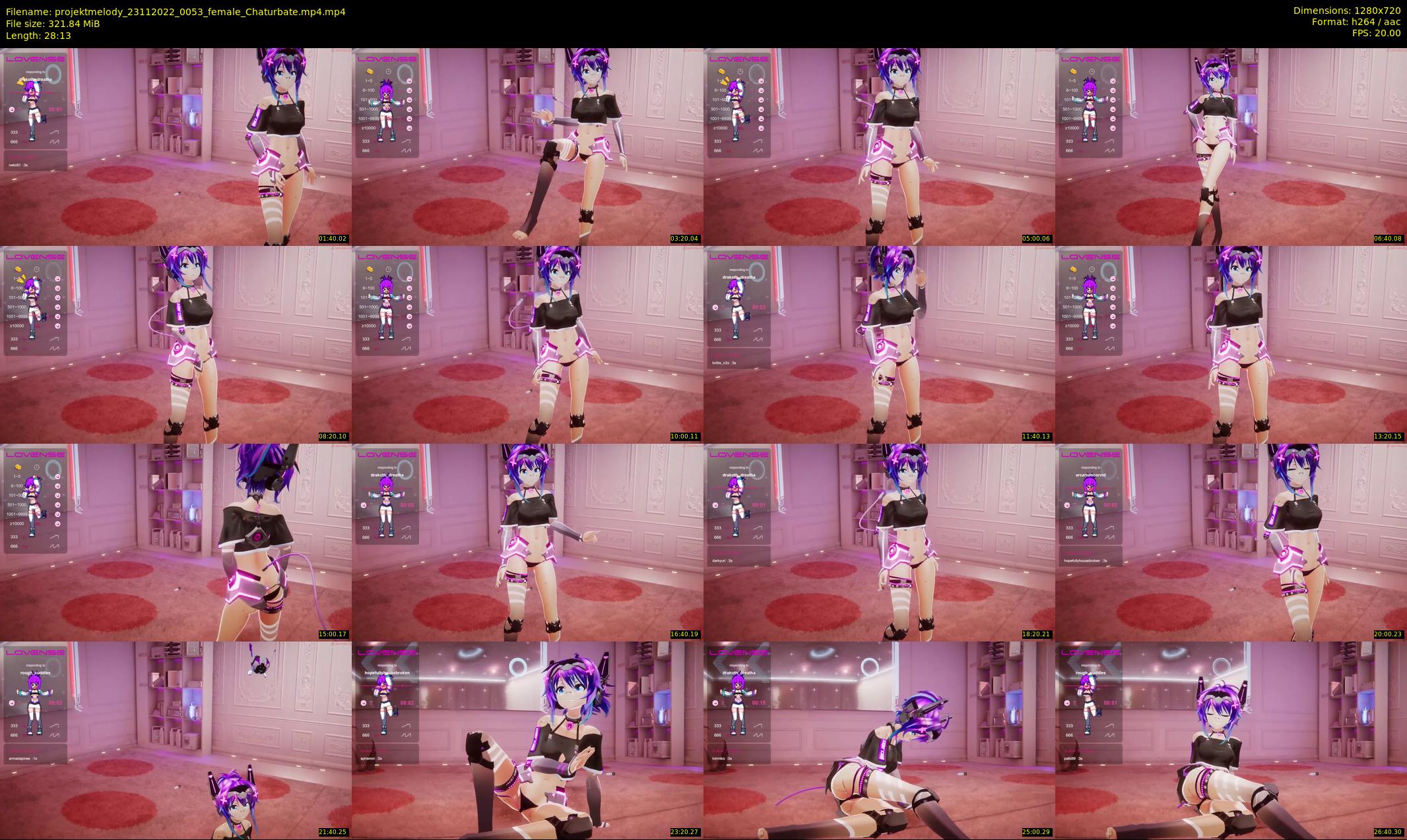 projektmelody — 29 minute Chaturbate female cam show recording, 720p, Nov 23, 2022