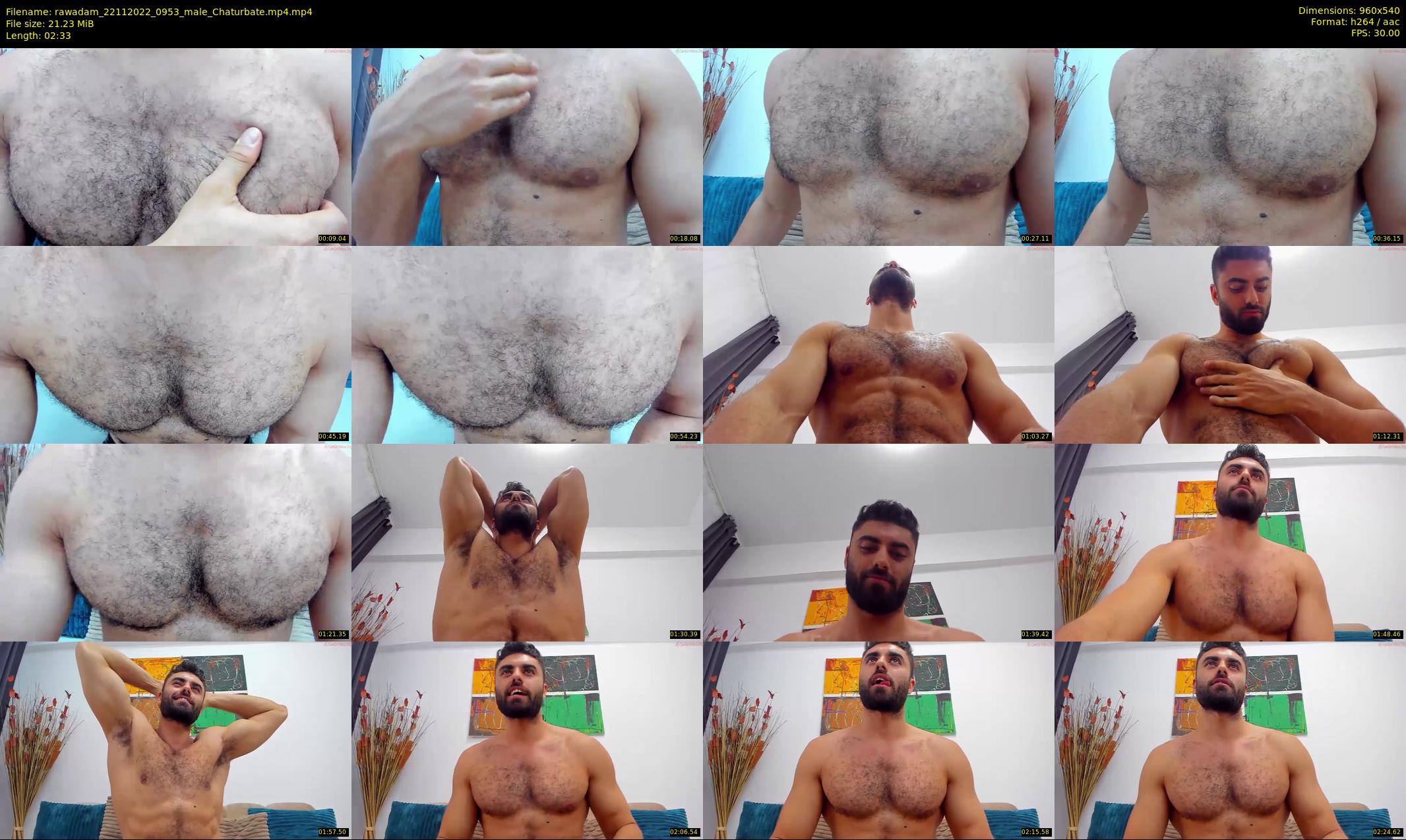 rawadam — 3 minute Chaturbate male cam show recording, 480p, Nov 22, 2022