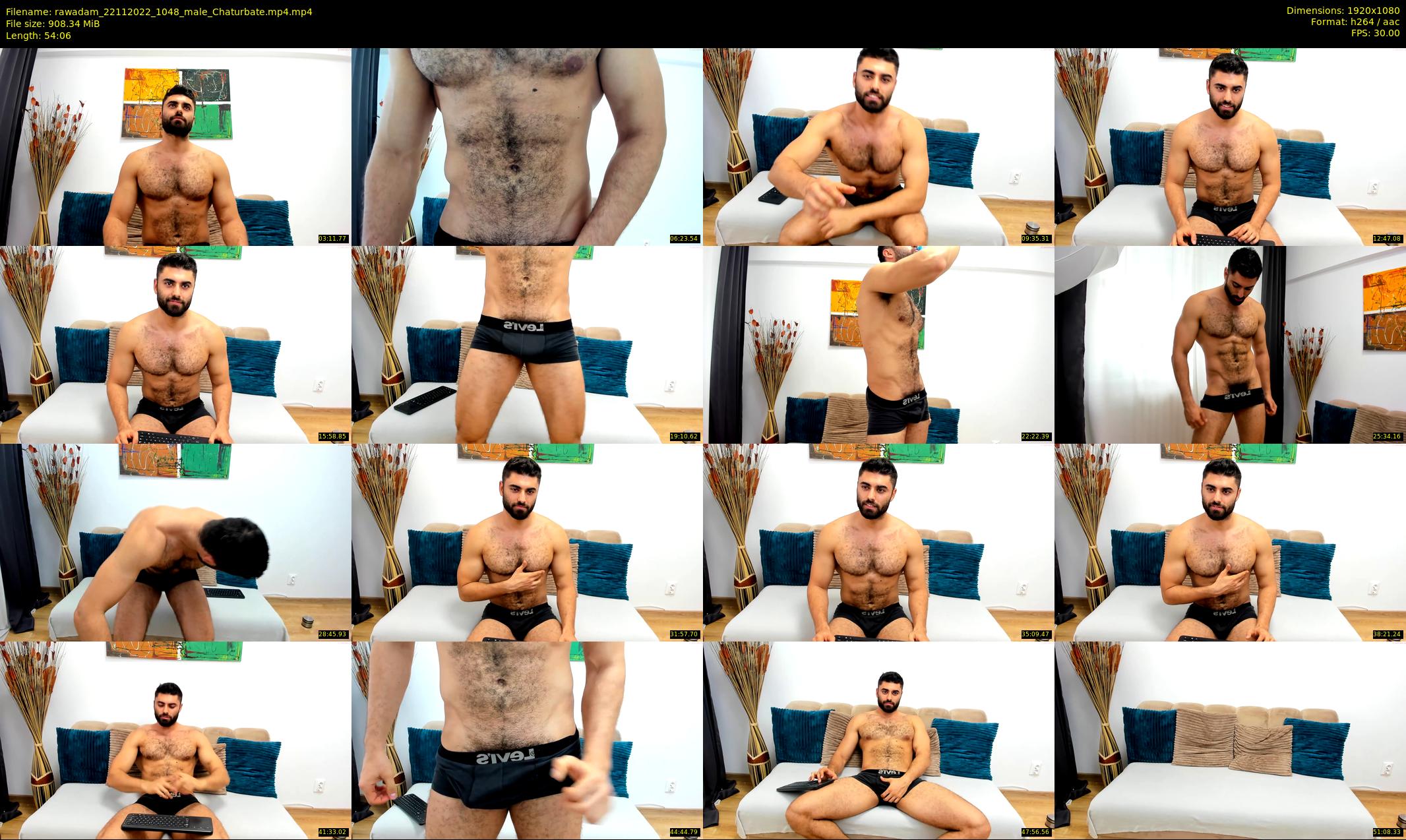 rawadam — 55 minute Chaturbate male cam show recording, 1080p, Nov 22, 2022