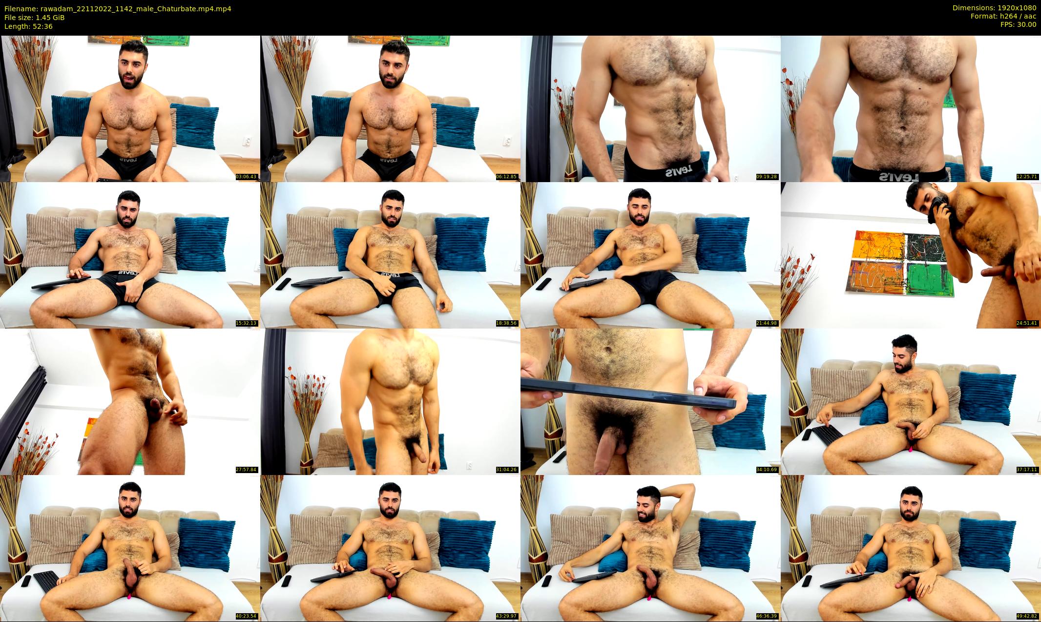 rawadam — 53 minute Chaturbate male cam show recording, 1080p, Nov 22, 2022