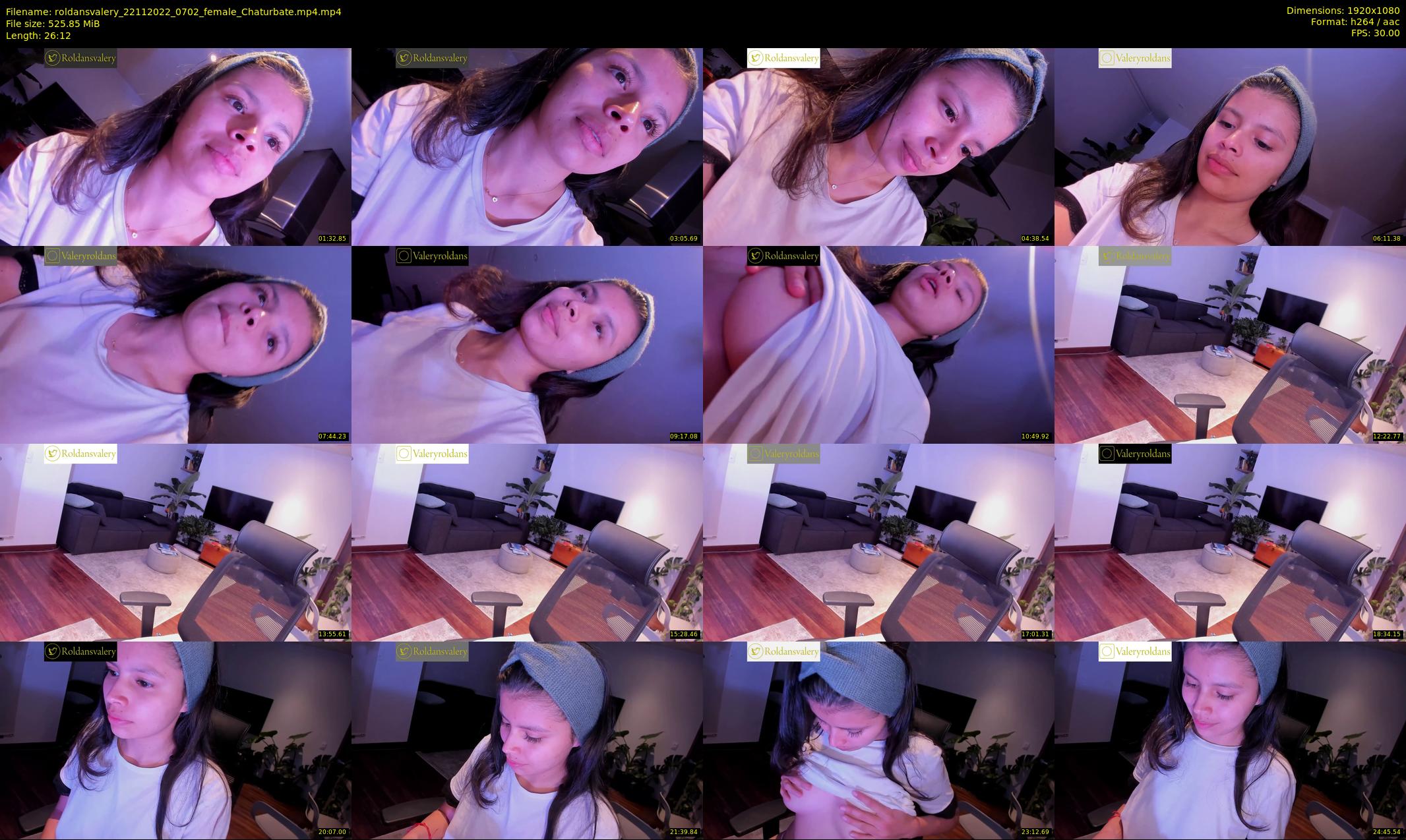 roldansvalery — 27 minute Chaturbate female cam show recording, 1080p, Nov 22, 2022