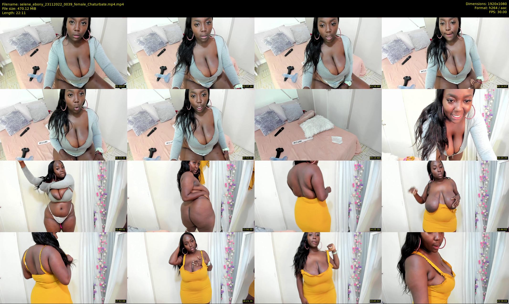 selene_ebony — 23 minute Chaturbate female cam show recording, 1080p, Nov 23, 2022