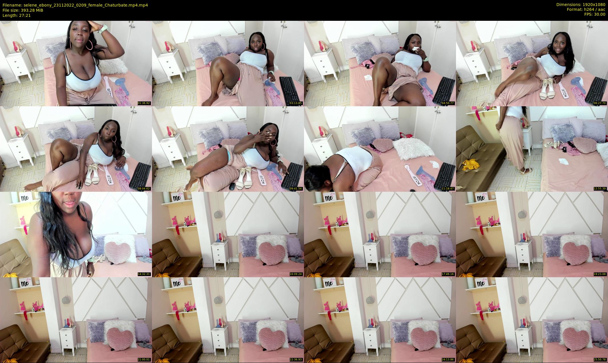 selene_ebony — 28 minute Chaturbate female cam show recording, 1080p, Nov 23, 2022