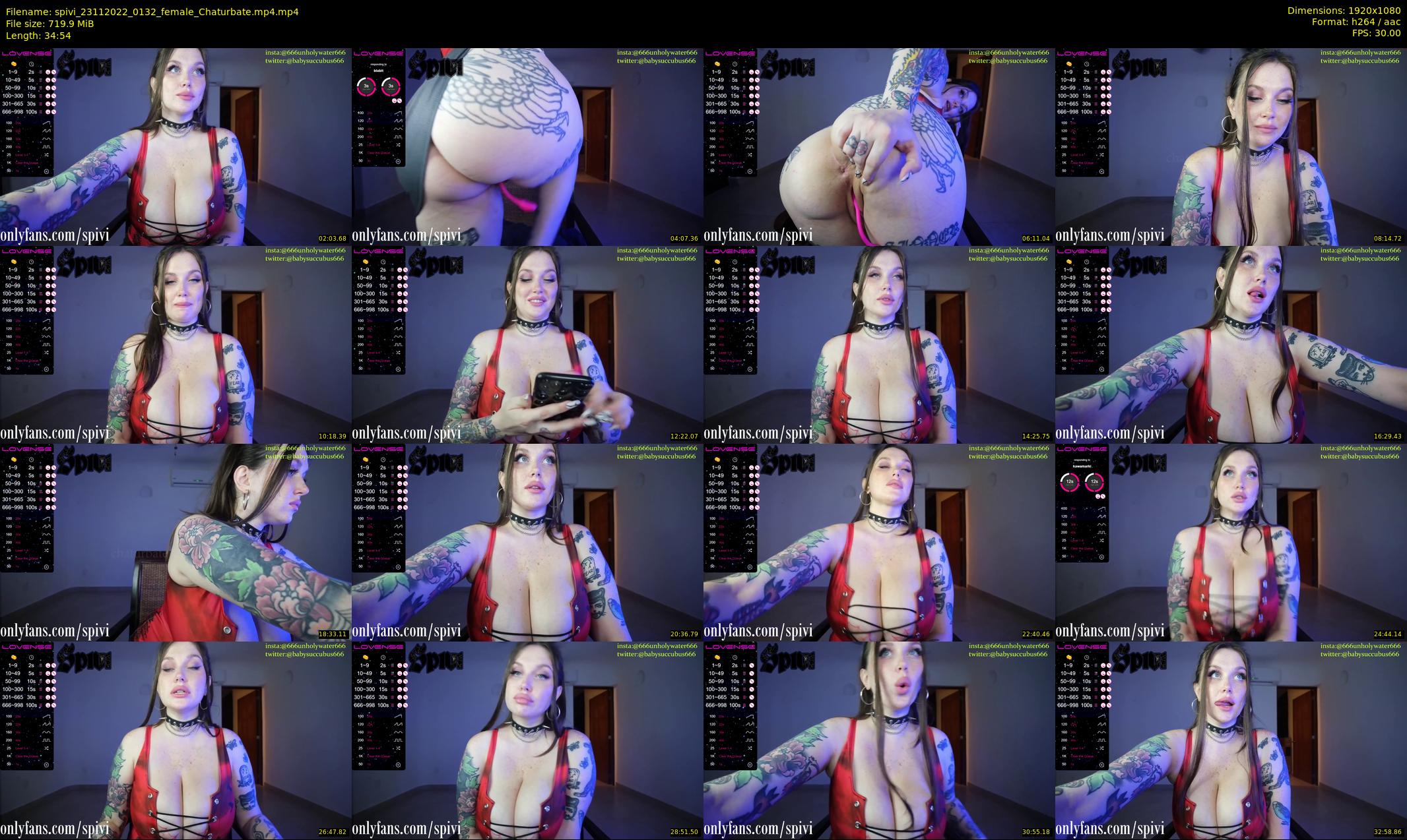 spivi — 35 minute Chaturbate female cam show recording, 1080p, Nov 23, 2022