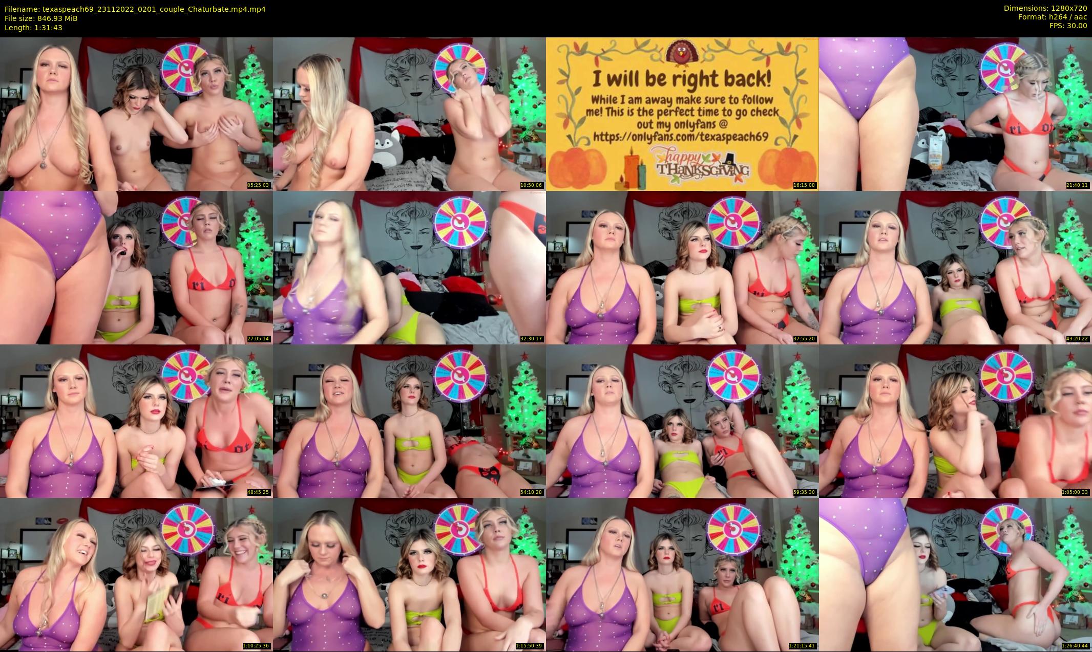 texaspeach69 — 92 minute Chaturbate female cam show recording, 720p, Nov 23, 2022
