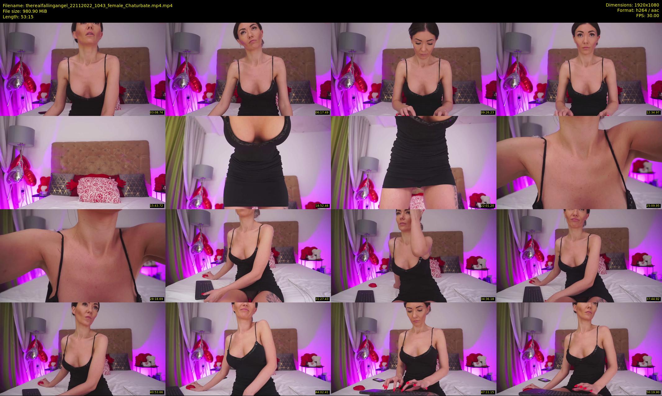 therealfallingangel — 54 minute Chaturbate female cam show recording, 1080p, Nov 22, 2022