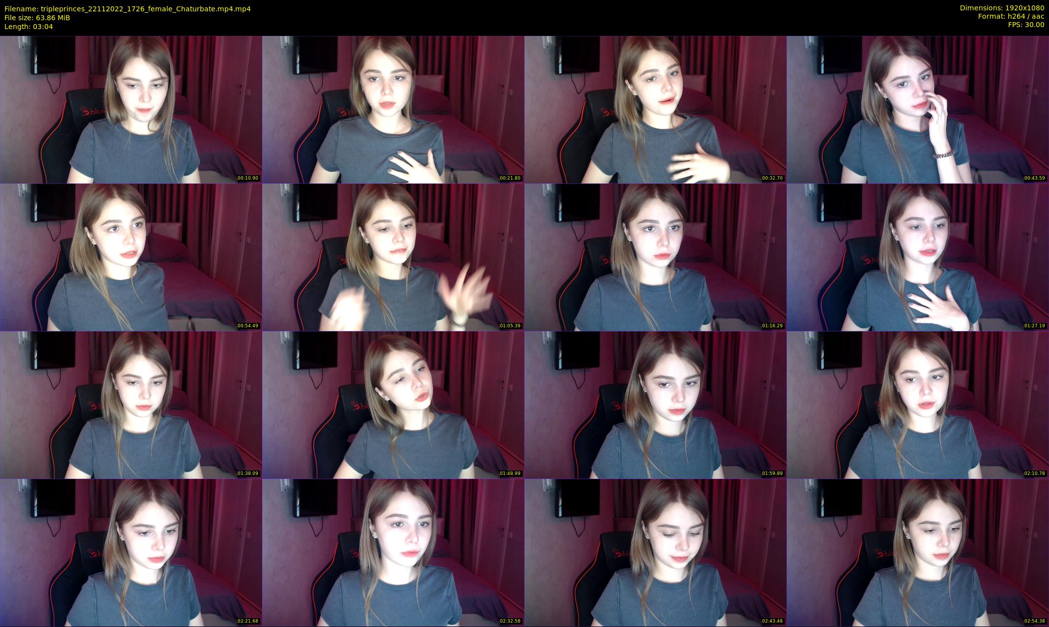 tripleprinces — 4 minute Chaturbate female cam show recording, 1080p, Nov 22, 2022