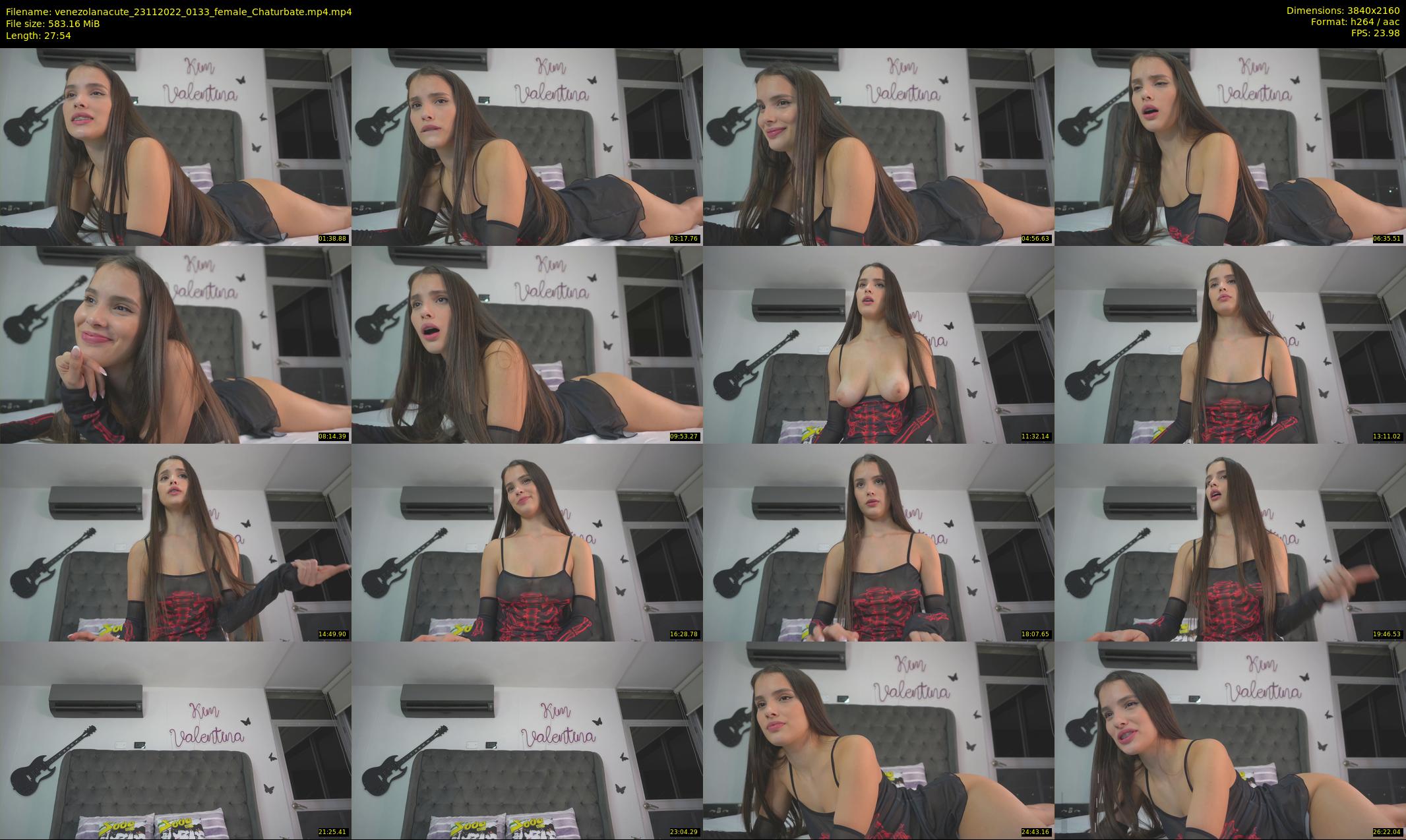 venezolanacute — 28 minute Chaturbate female cam show recording, 4K, Nov 23, 2022