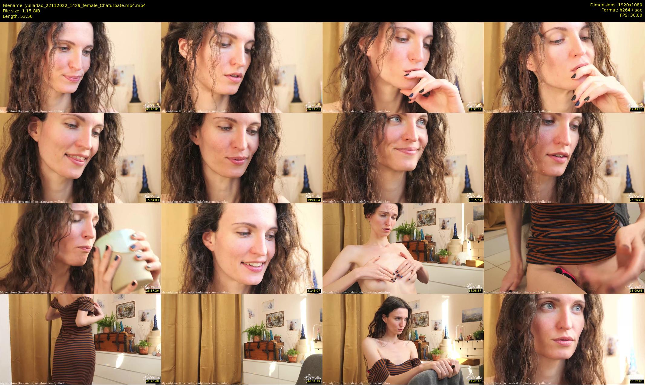 yulladao — 54 minute Chaturbate female cam show recording, 1080p, Nov 22, 2022
