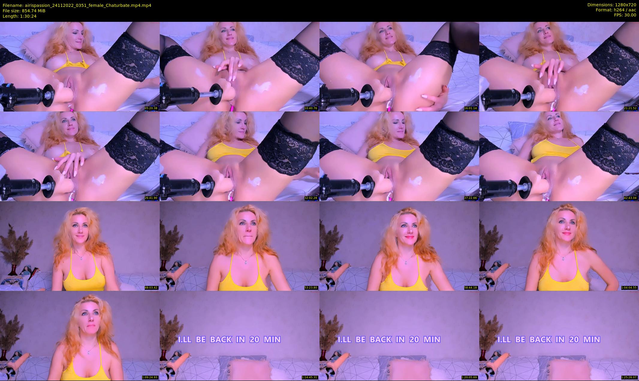 airispassion — 91 minute Chaturbate female cam show recording, 720p, Nov 24, 2022