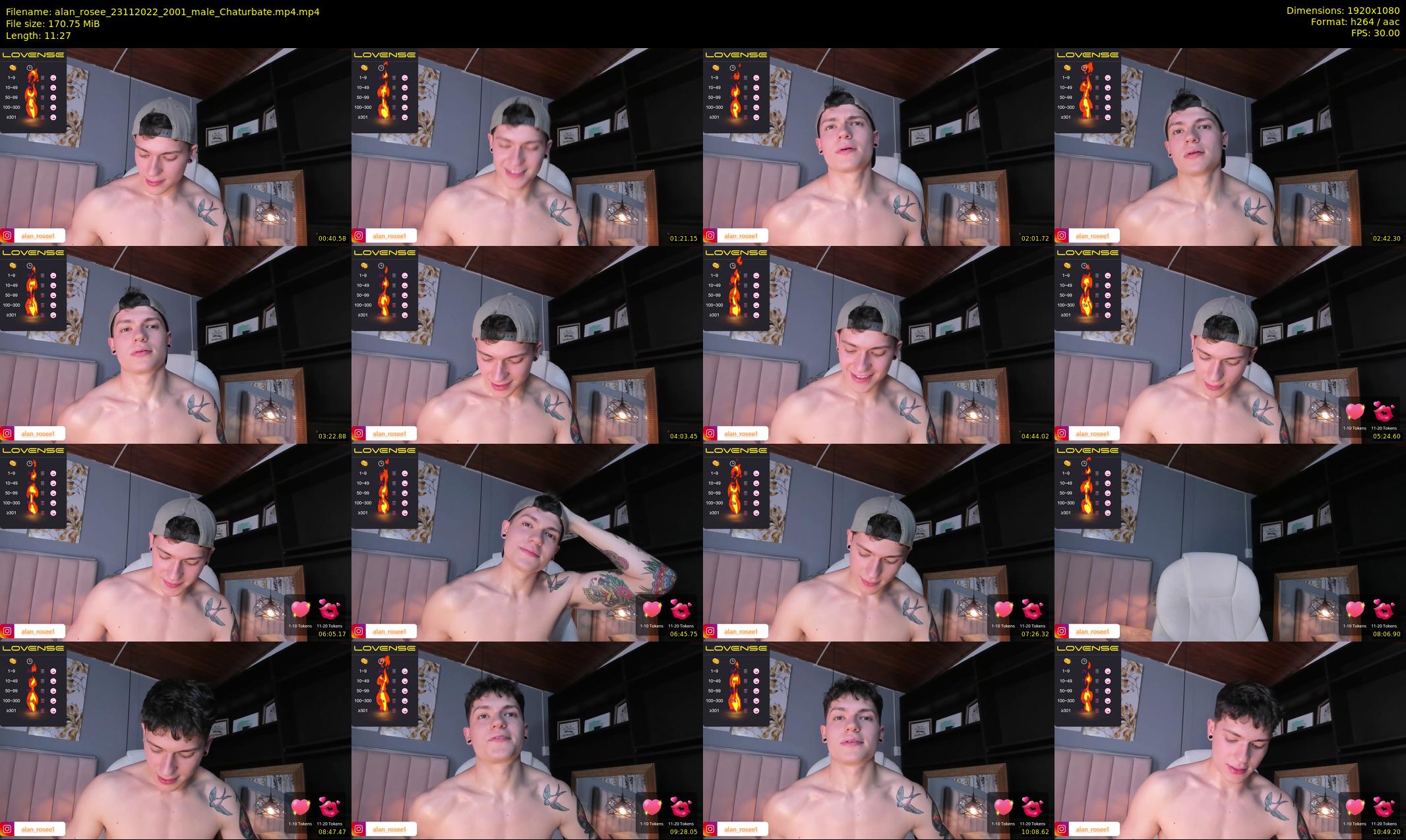 alan_rosee — 12 minute Chaturbate male cam show recording, 1080p, Nov 23, 2022