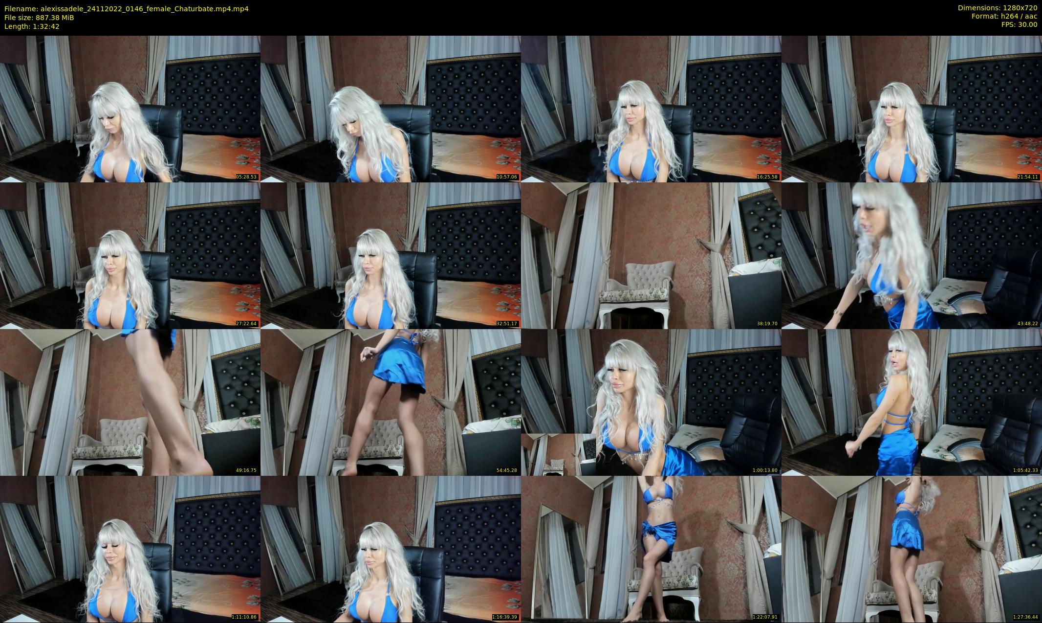 alexissadele — 93 minute Chaturbate female cam show recording, 720p, Nov 24, 2022