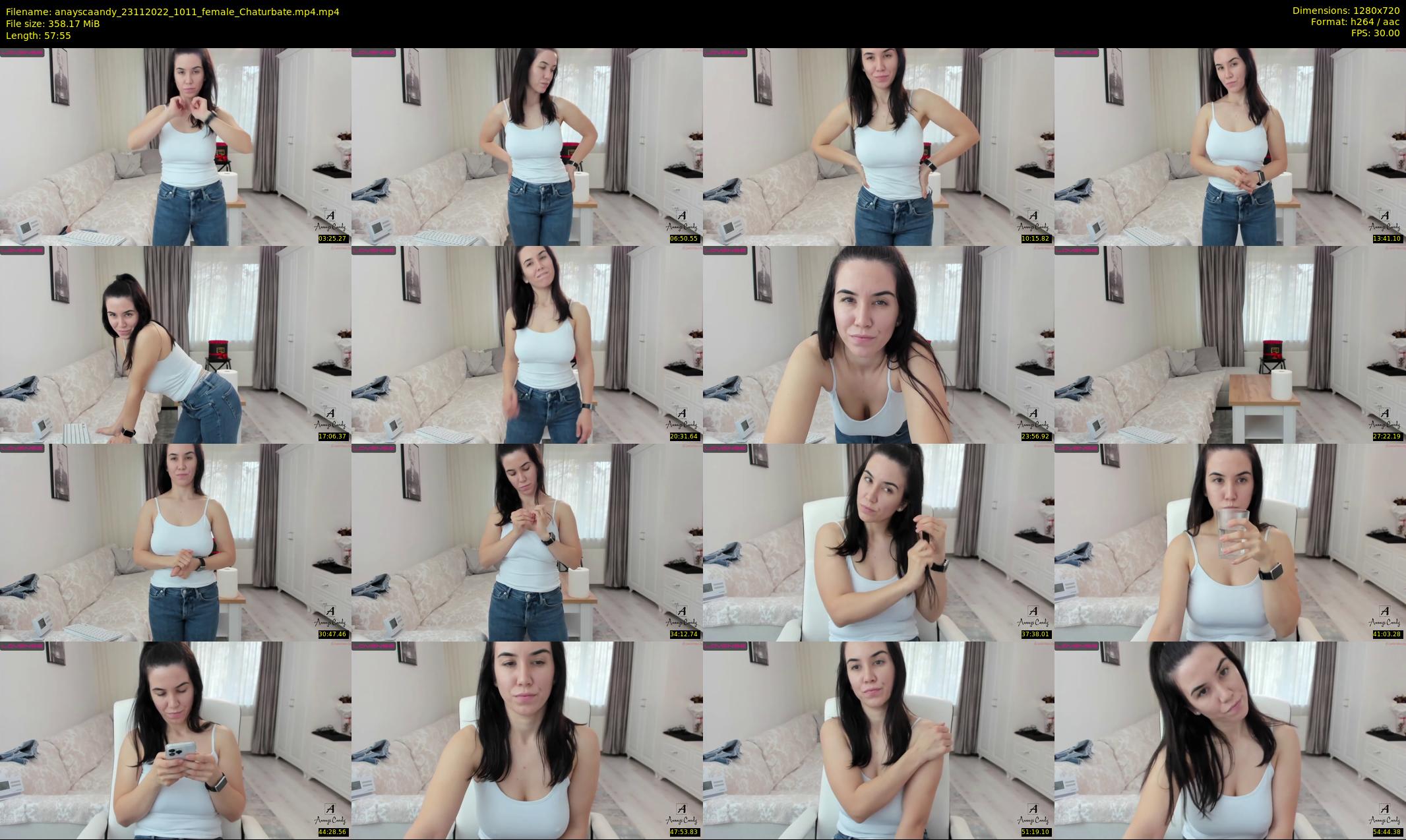 anayscaandy — 58 minute Chaturbate female cam show recording, 720p, Nov 23, 2022