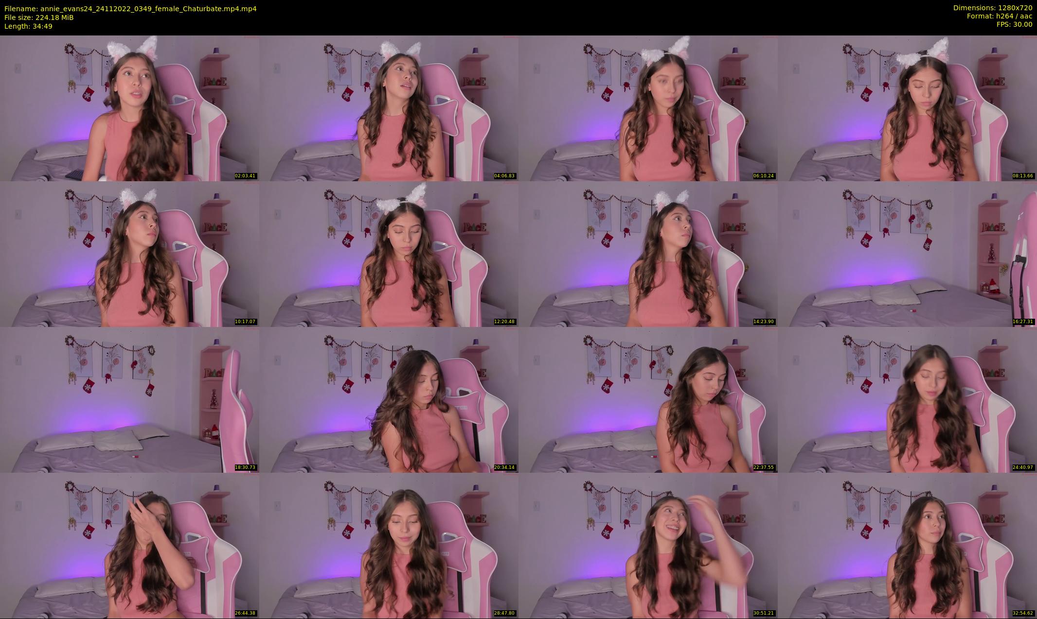 annie_evans24 — 35 minute Chaturbate female cam show recording, 720p, Nov 24, 2022