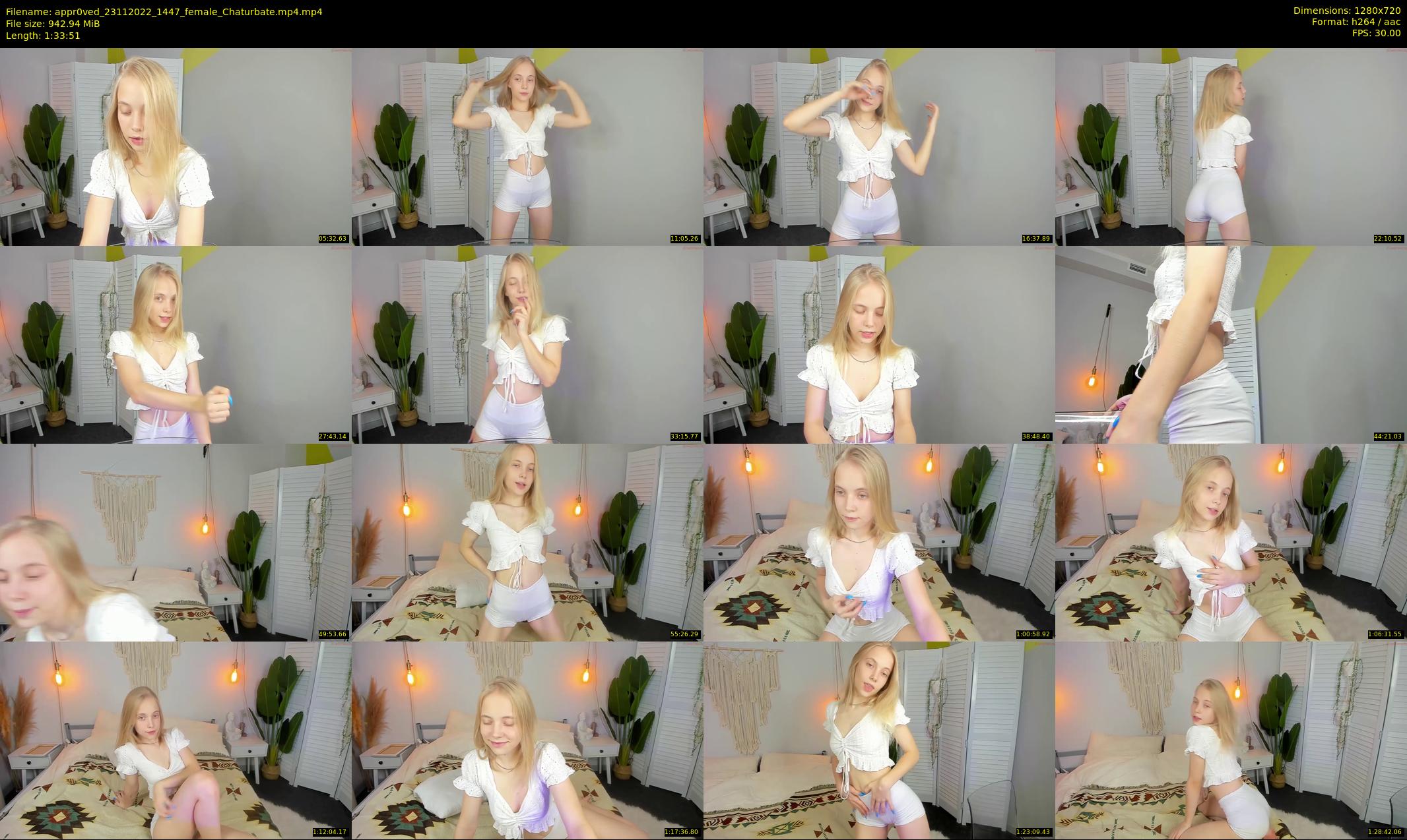 appr0ved — 94 minute Chaturbate female cam show recording, 720p, Nov 23, 2022