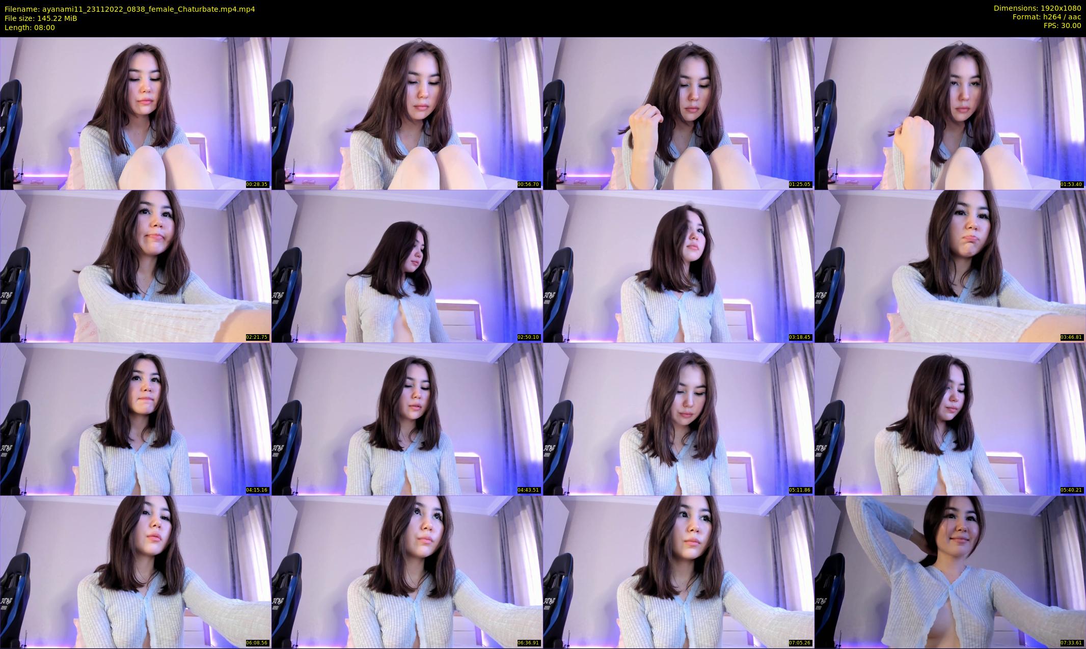 ayanami11 — 8 minute Chaturbate female cam show recording, 1080p, Nov 23, 2022