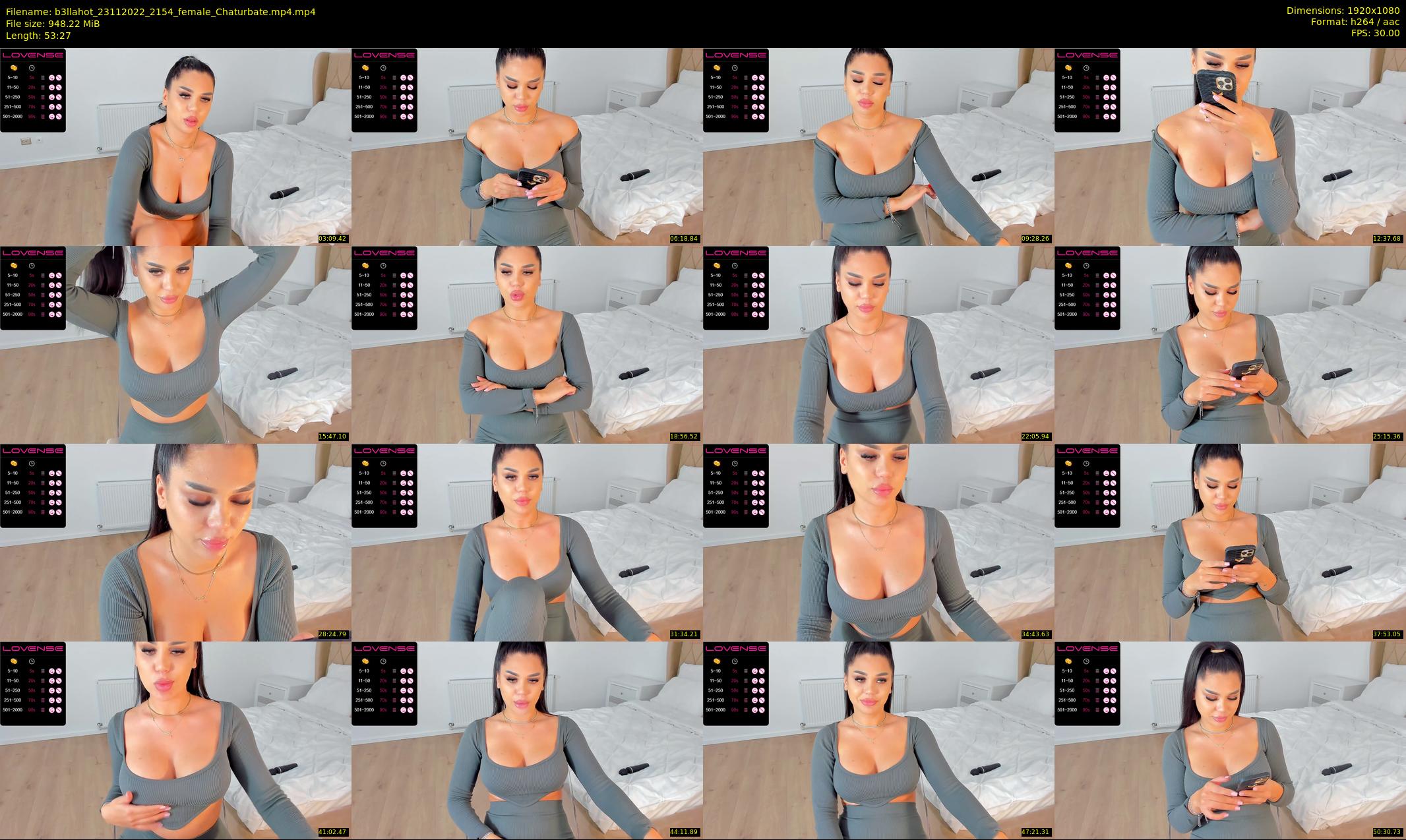 b3llahot — 54 minute Chaturbate female cam show recording, 1080p, Nov 23, 2022