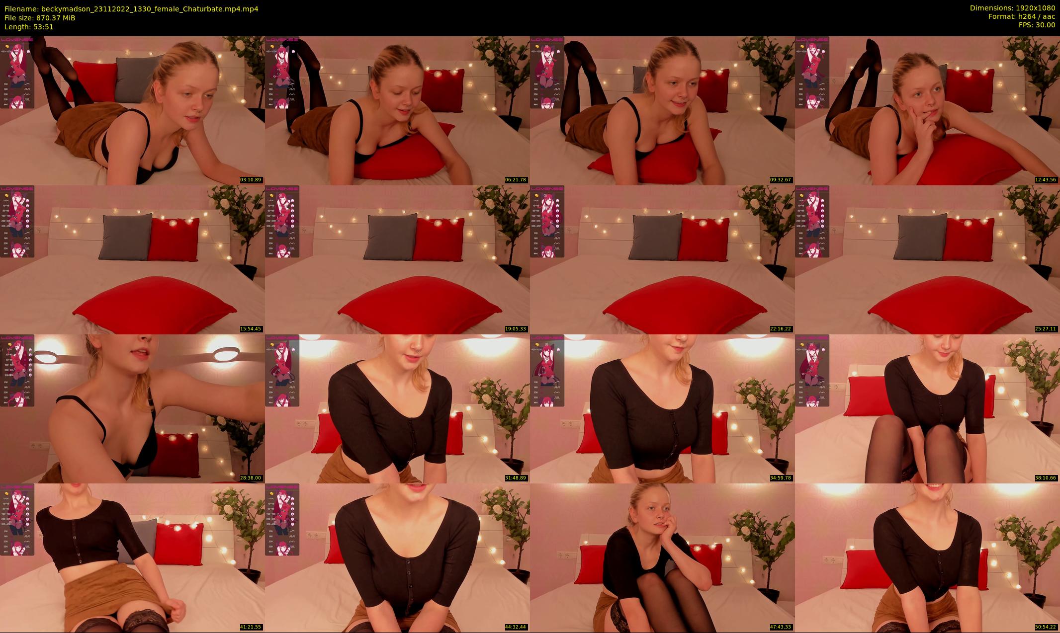 beckymadson — 54 minute Chaturbate female cam show recording, 1080p, Nov 23, 2022
