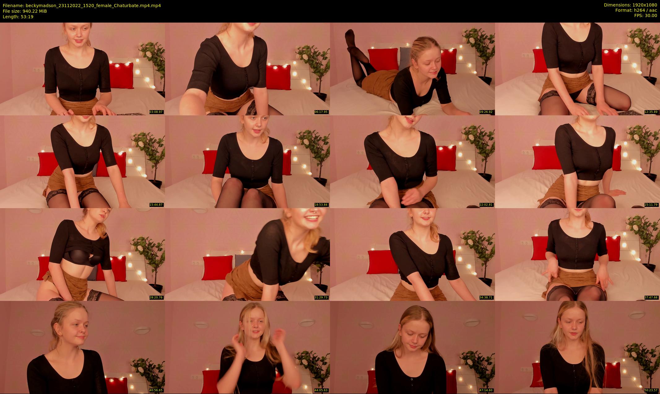beckymadson — 54 minute Chaturbate female cam show recording, 1080p, Nov 23, 2022