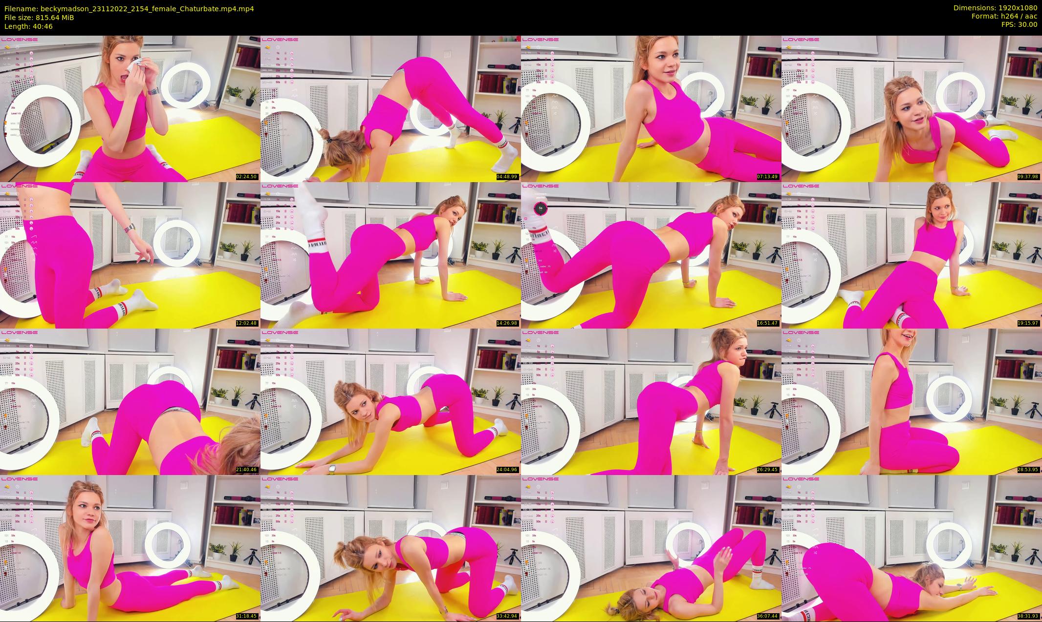 beckymadson — 41 minute Chaturbate female cam show recording, 1080p, Nov 23, 2022