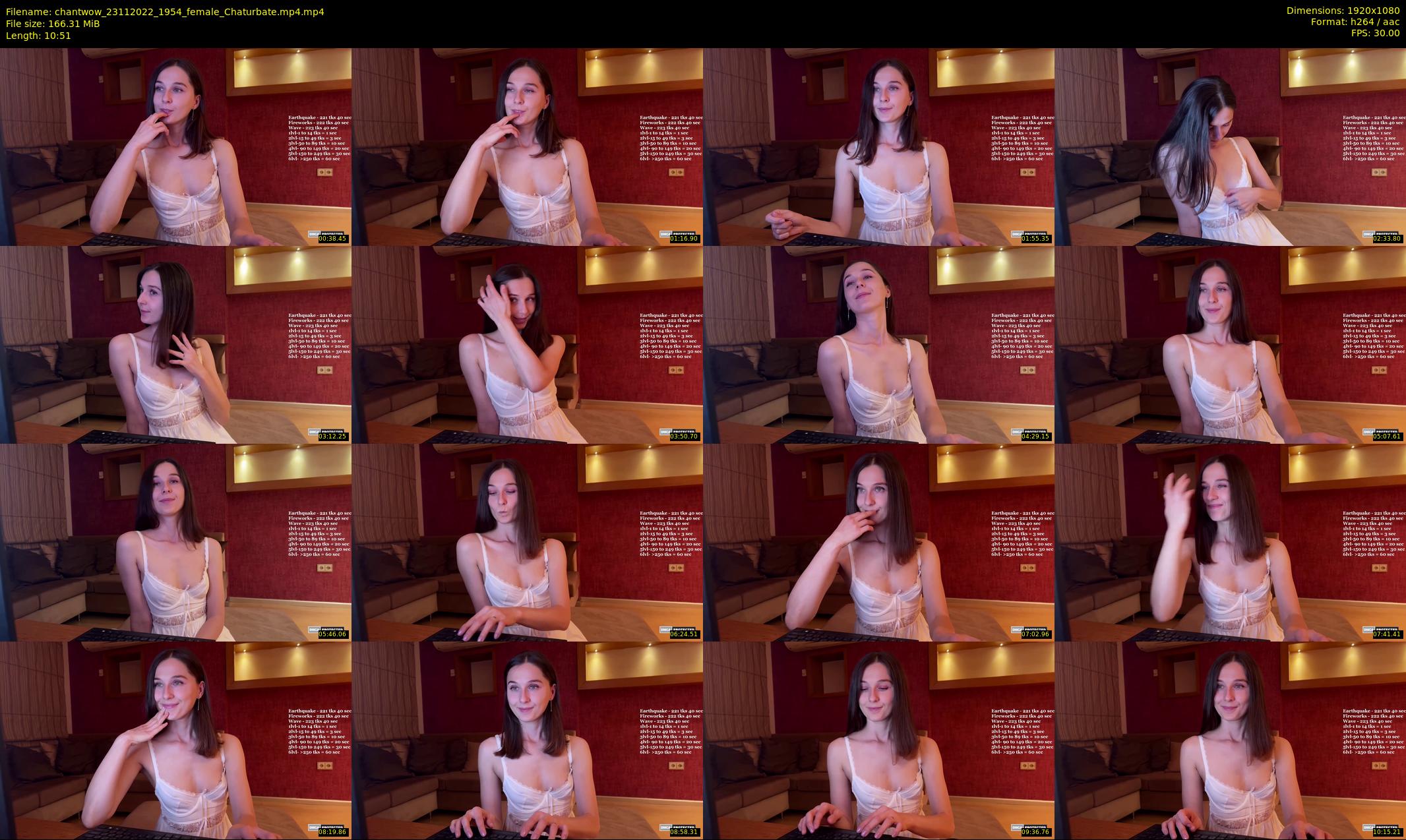chantwow — 11 minute Chaturbate female cam show recording, 1080p, Nov 23, 2022