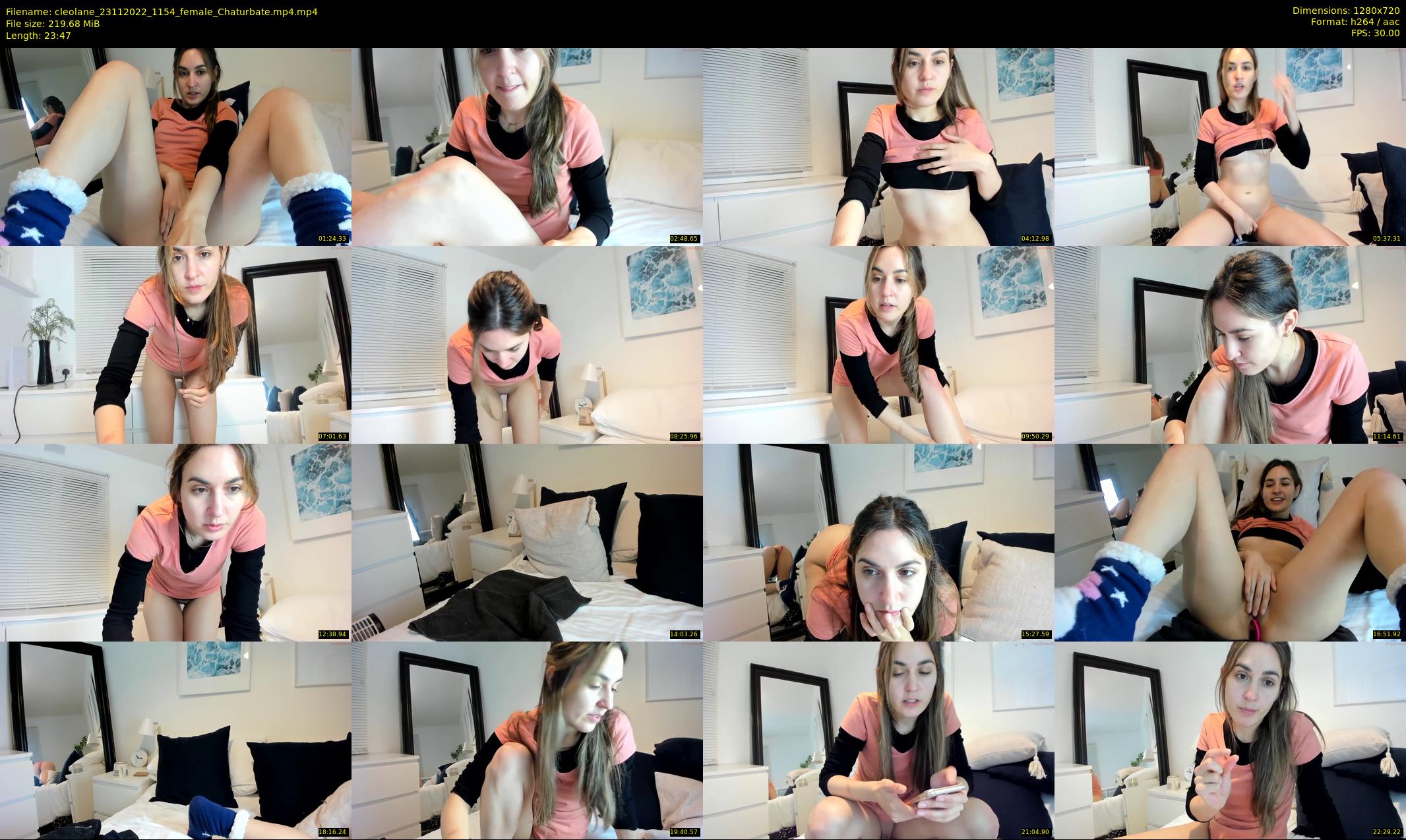 cleolane — 24 minute Chaturbate female cam show recording, 720p, Nov 23, 2022