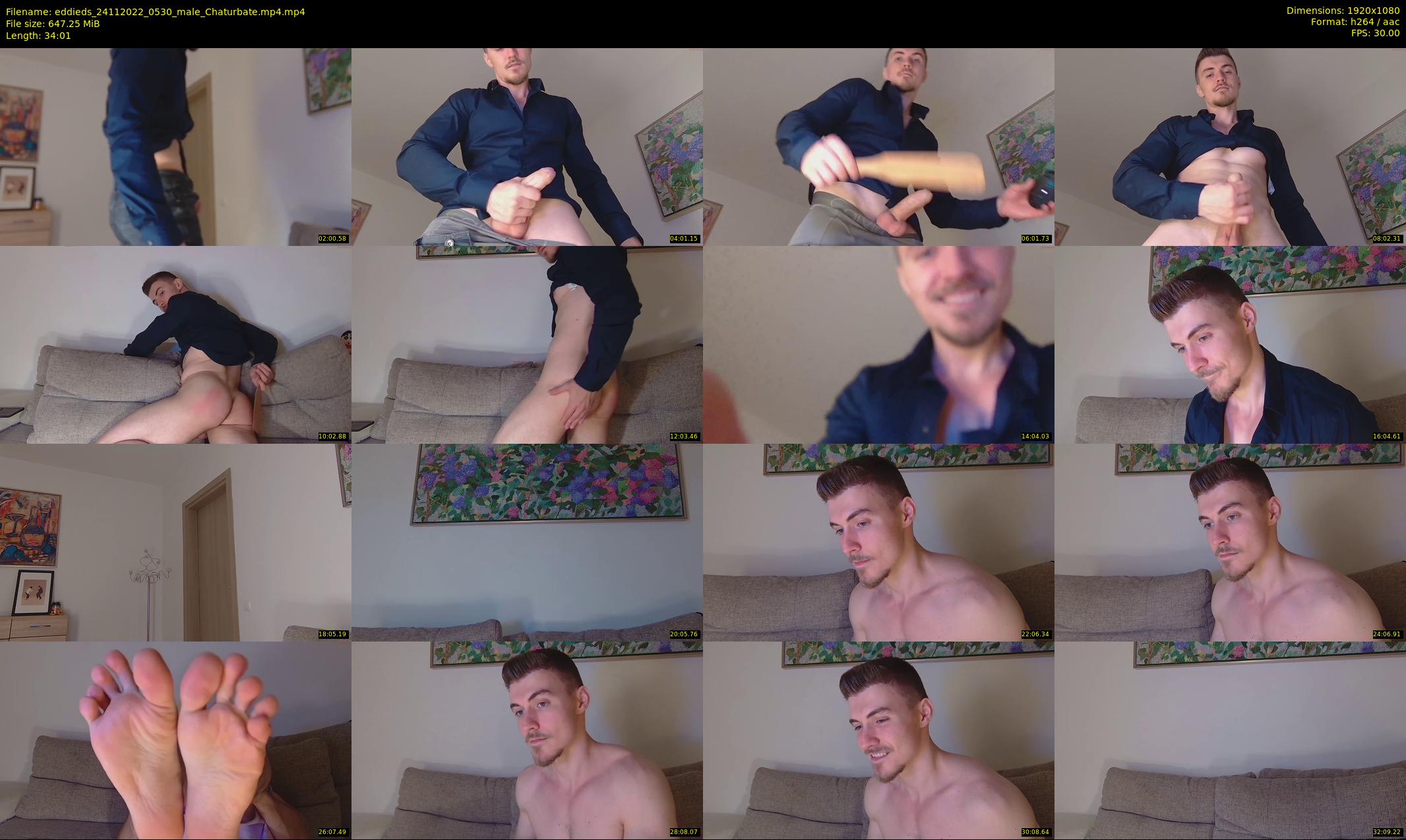 eddieds — 35 minute Chaturbate male cam show recording, 1080p, Nov 24, 2022