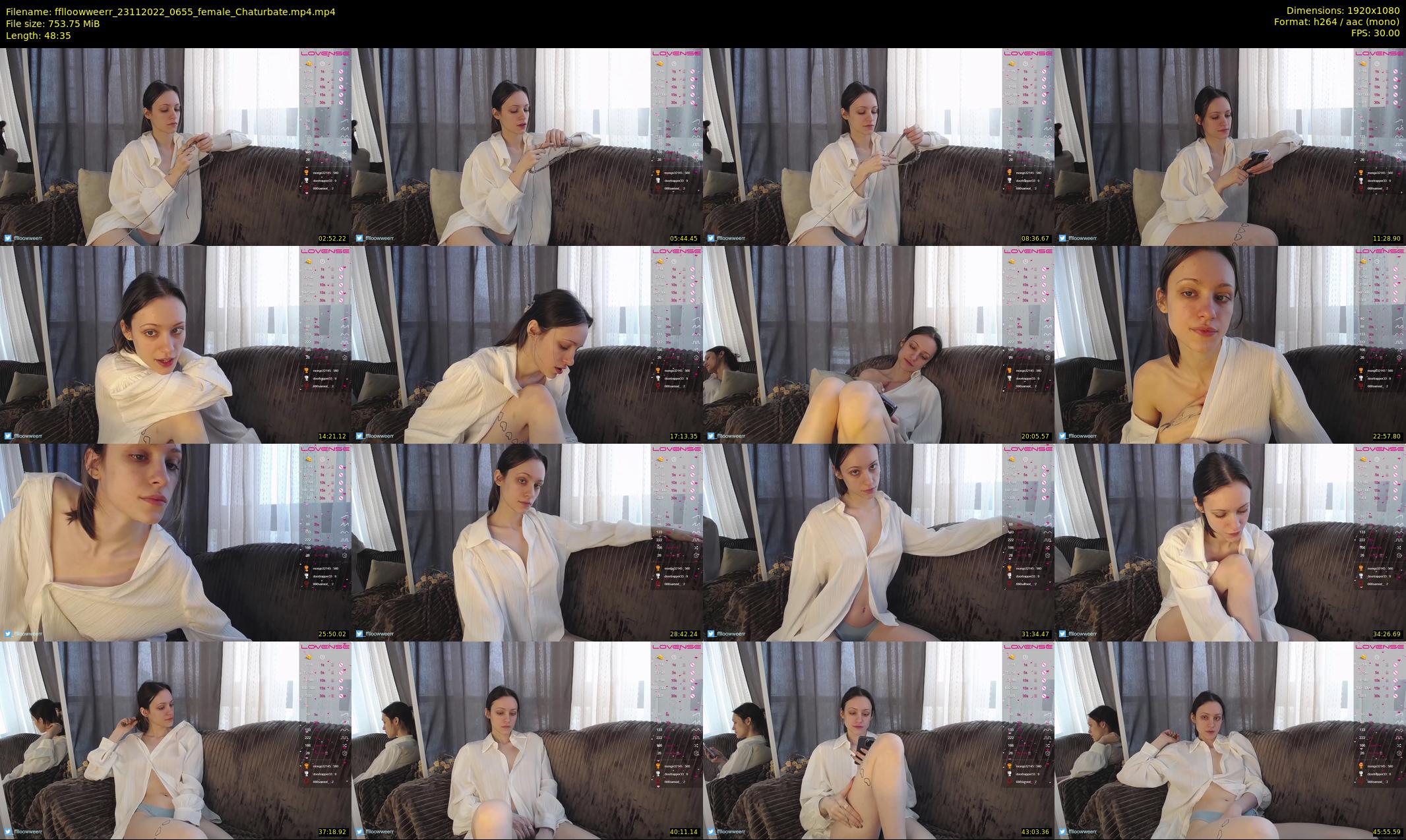 fflloowweerr — 49 minute Chaturbate couple cam show recording, 1080p, Nov 23, 2022