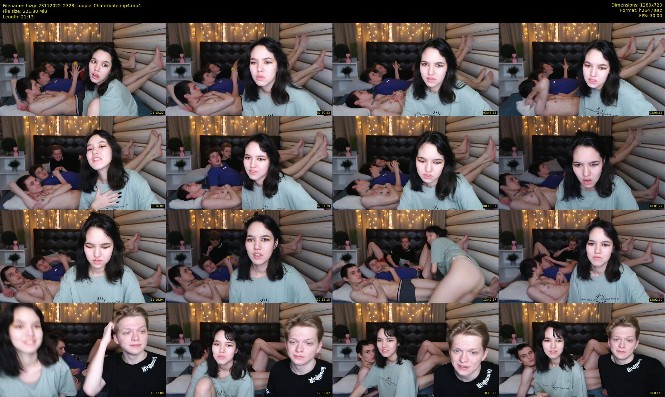 hizgi — 22 minute Chaturbate couple cam show recording, 720p, Nov 23, 2022